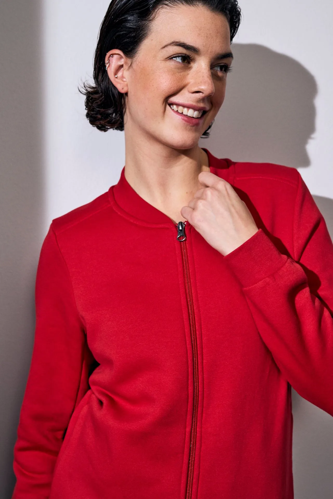 ID Pro Wear Cardigan Sweat Damen – Robuster Zipper-Cardigan 