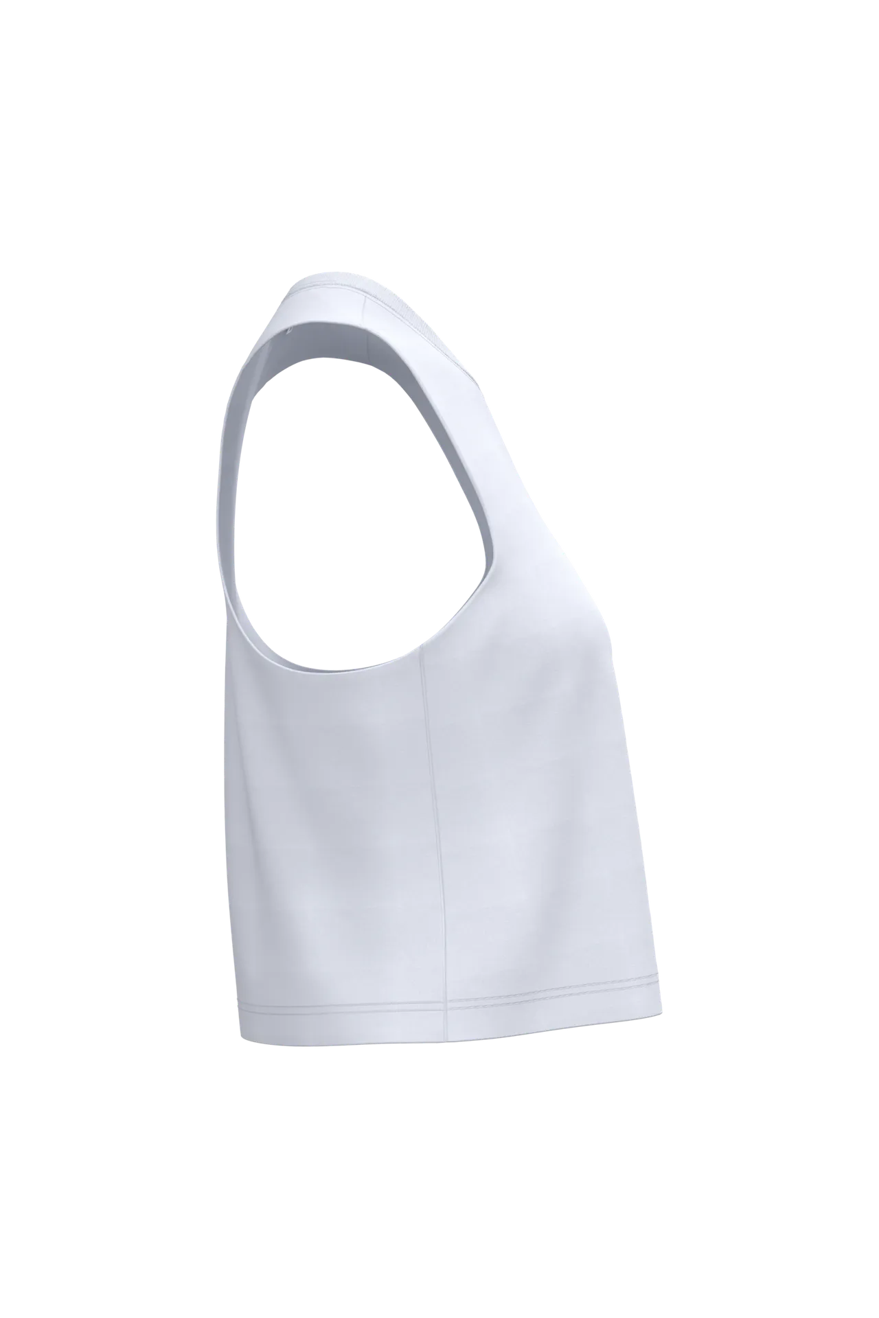 Damen Triblend Crop-Top