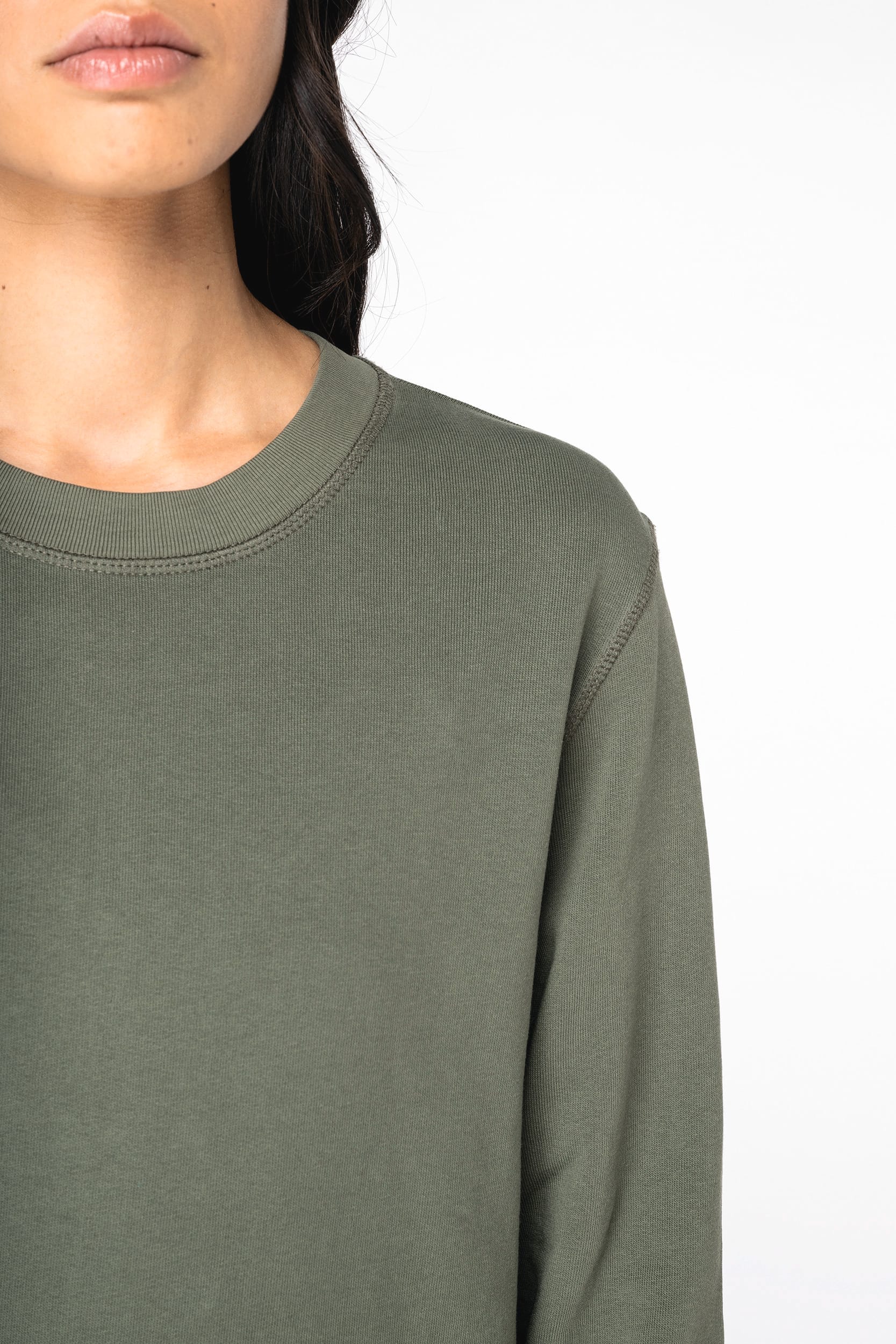 Umweltfreundliches Unisex Sweatshirt mit Rundhalsausschnitt aus French Terry