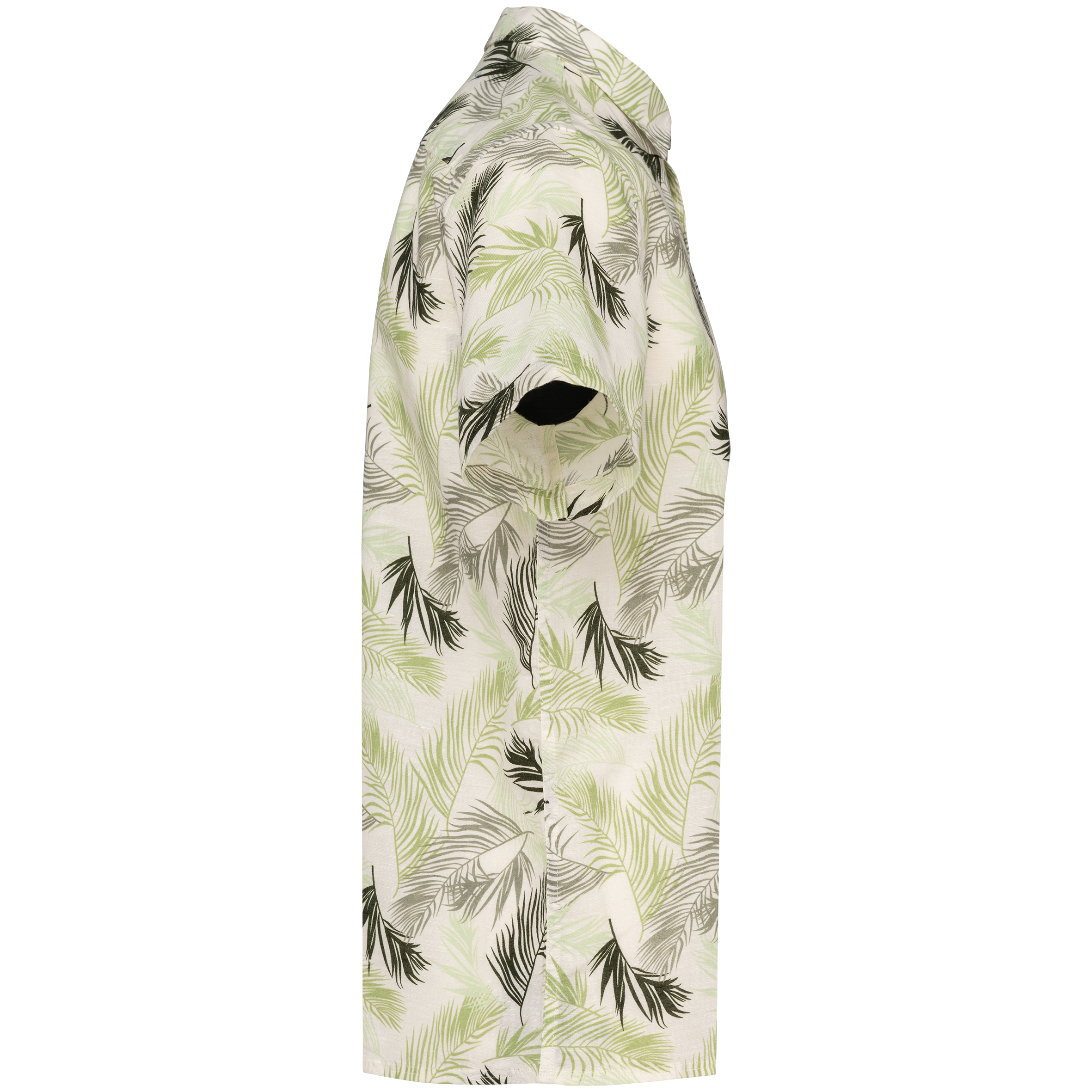 Umweltfreundliches Herrenhemd mit Pflanzenmotiven