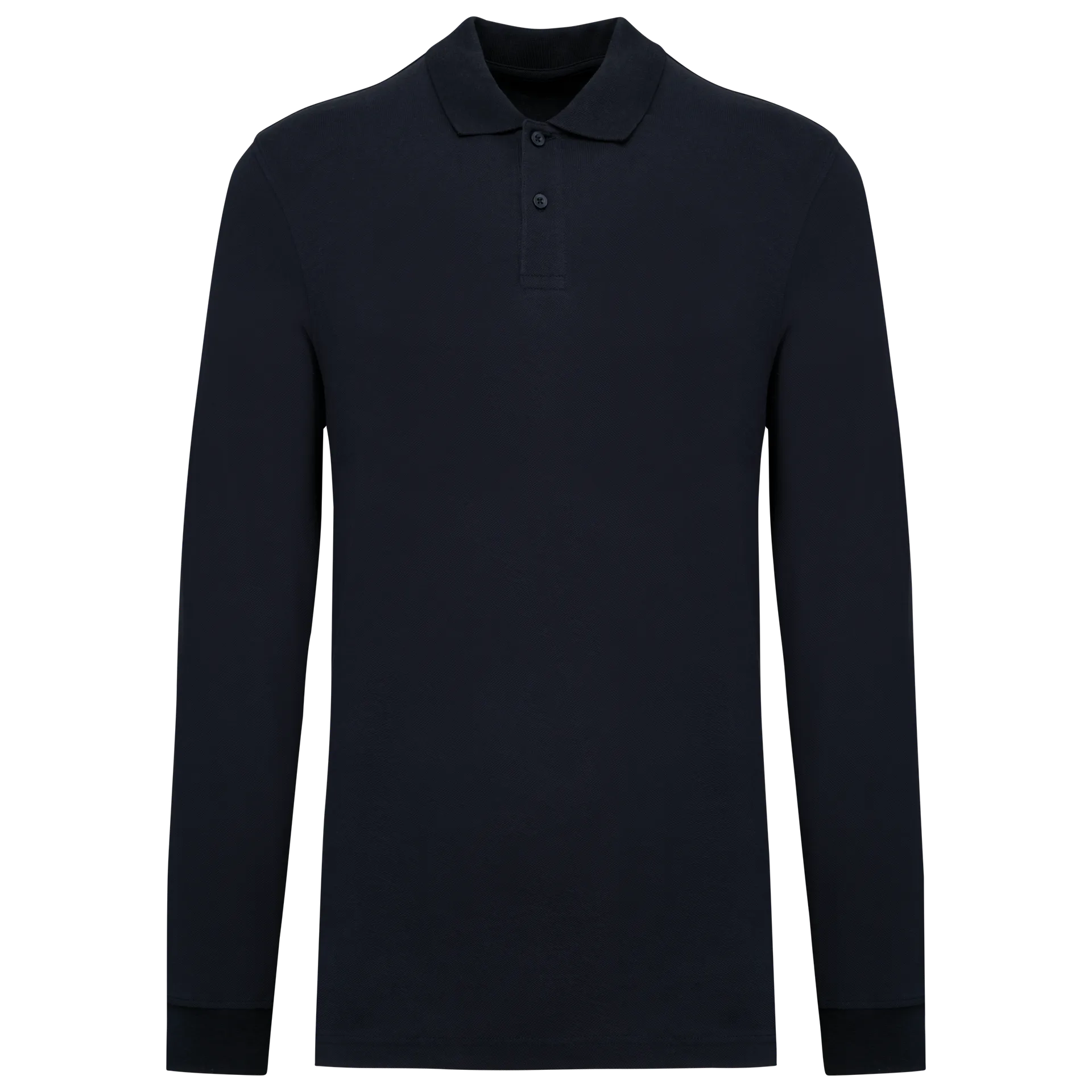 Herren Piqué-Polohemd lange Ärmel Bio-180