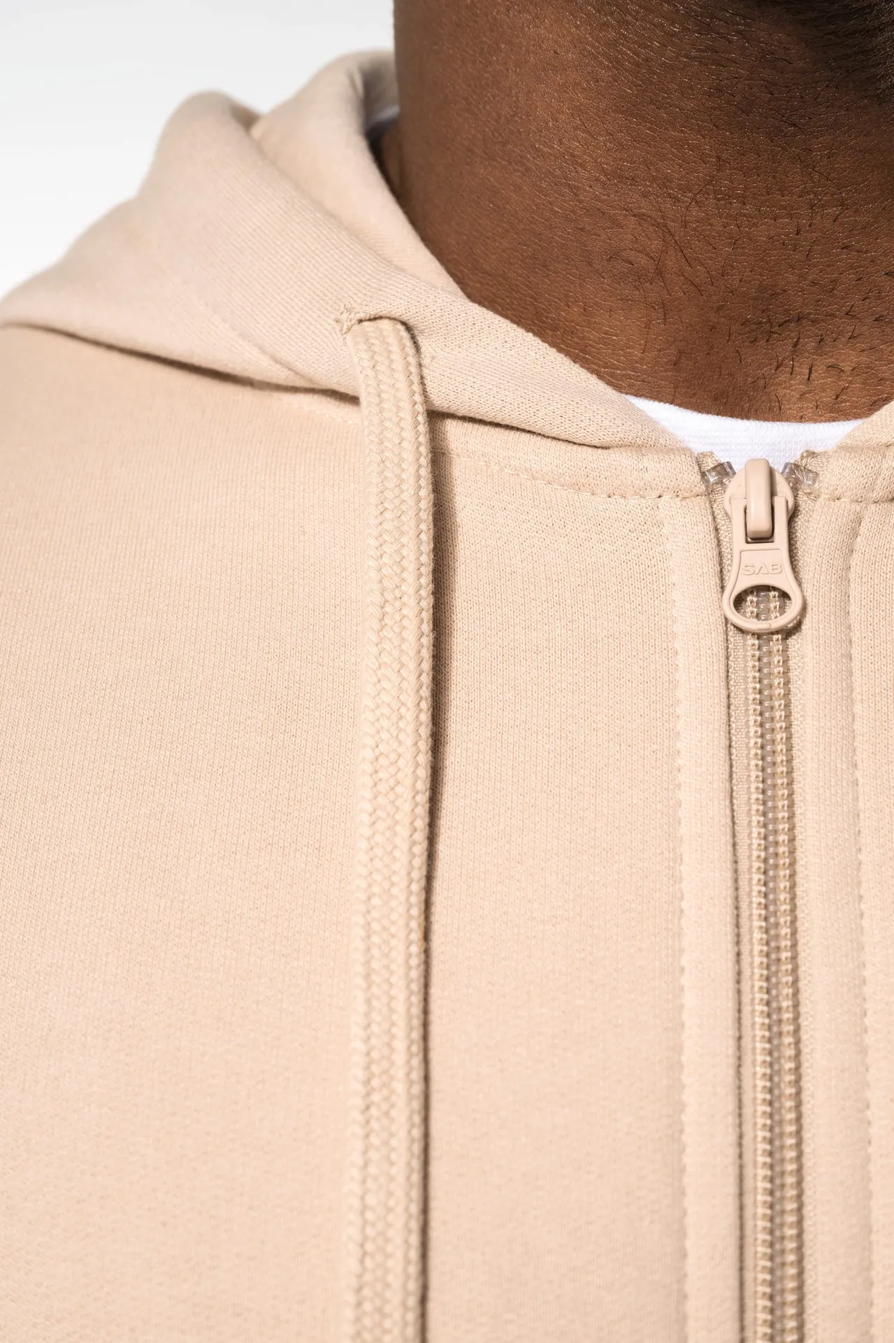 Recyceltes Unisex-Sweatshirt mit Reißverschluss und Kapuze