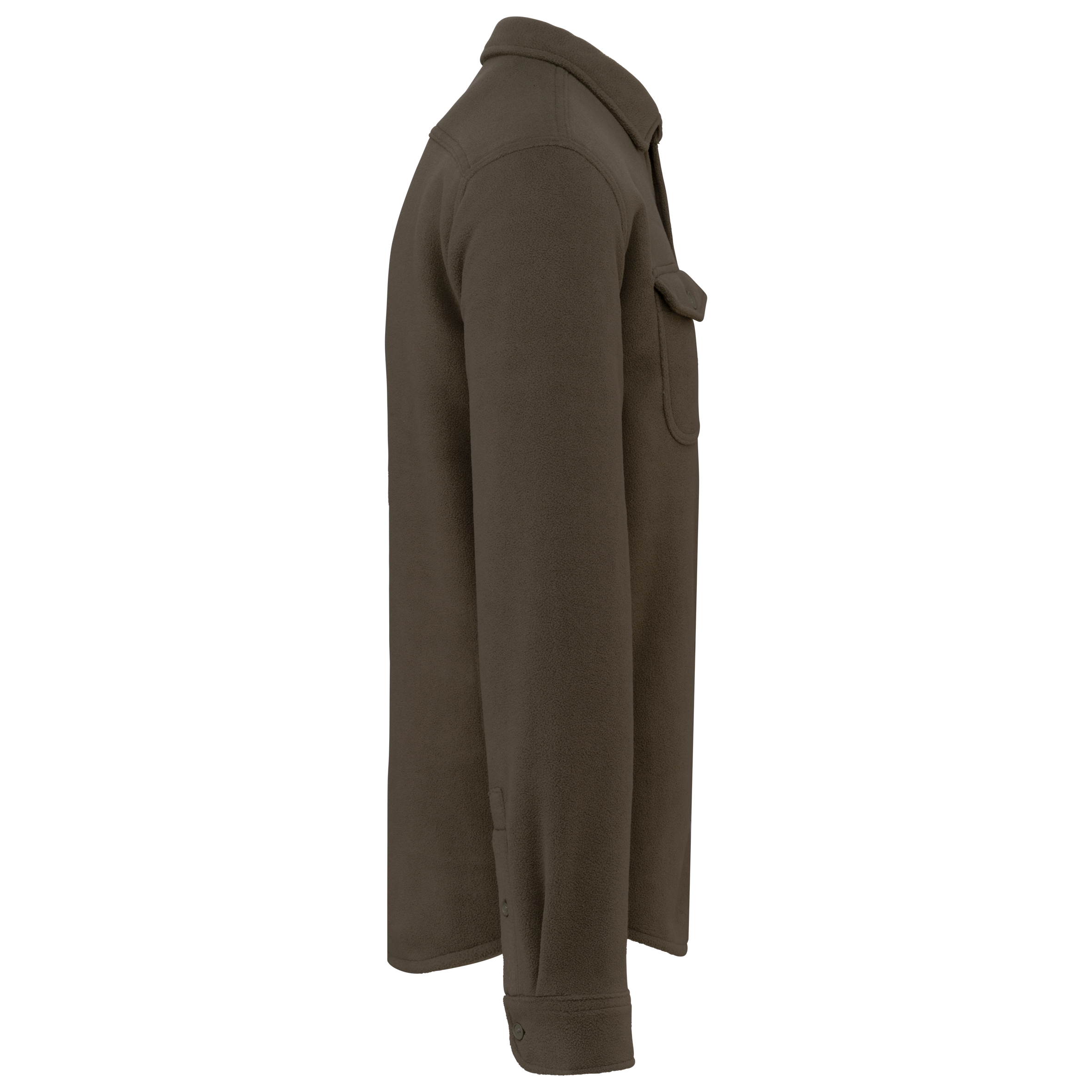 Fleece-Hemdjacke mit Sherpa-Futter