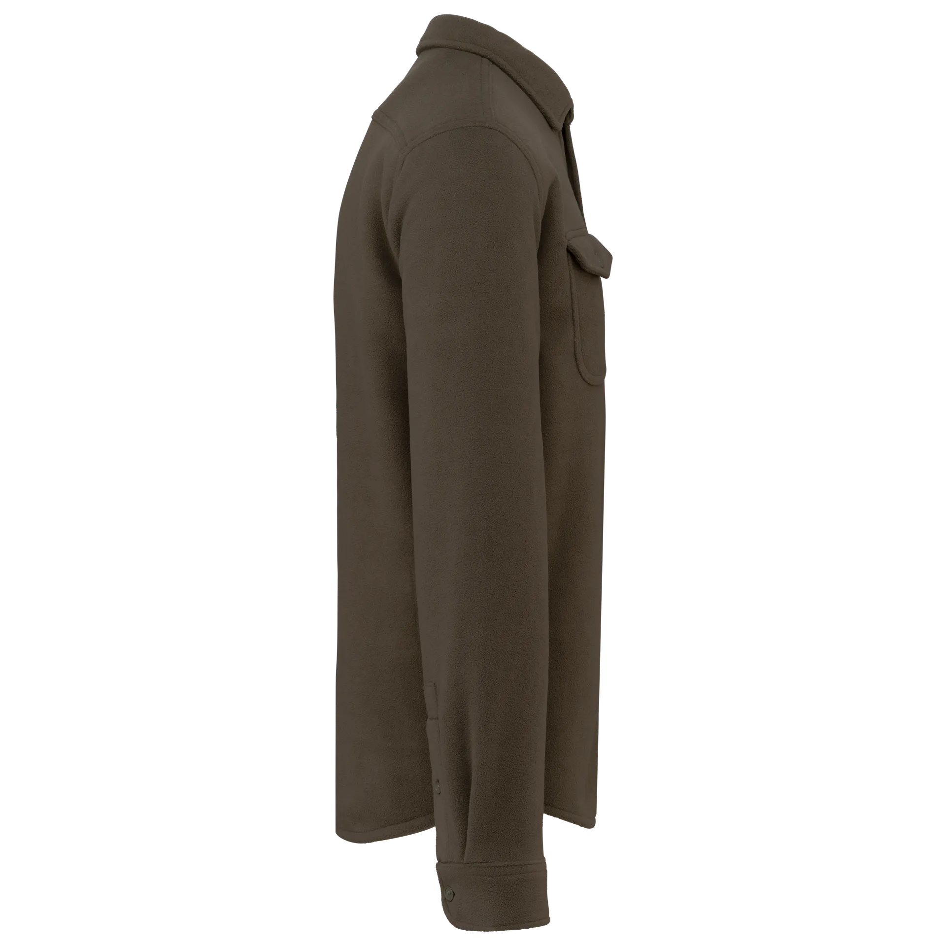 Fleece-Hemdjacke mit Sherpa-Futter