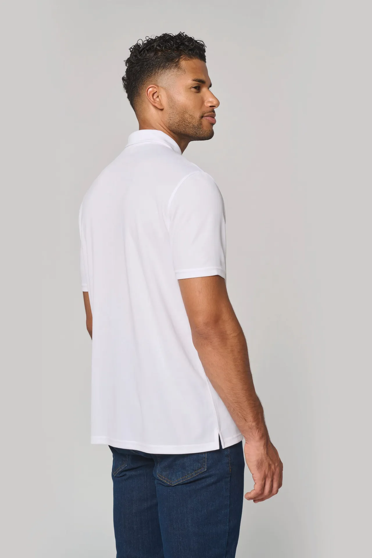 Herren Sport-Poloshirt mit 1/4-Reißverschluss
