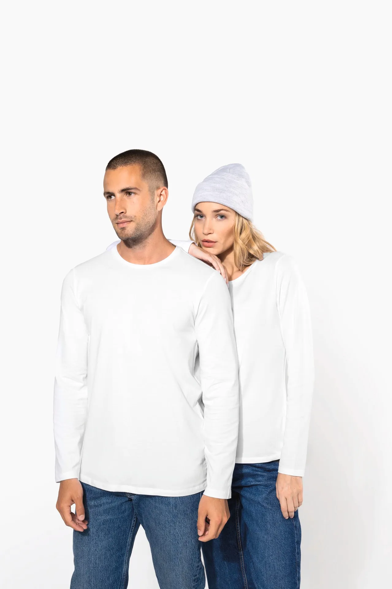 Damen Langarm-T-Shirt mit Rundhalsausschnitt