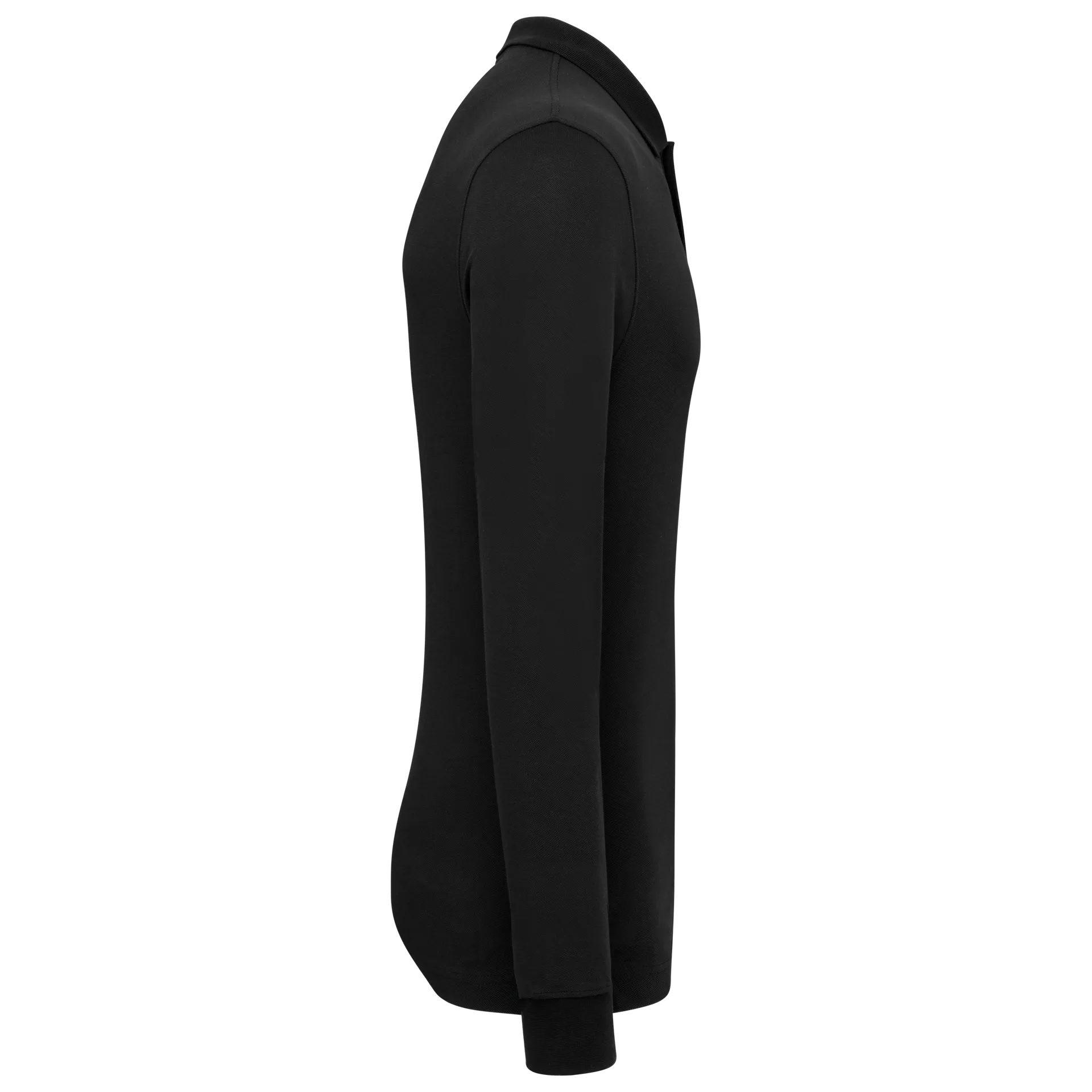 Herren Piqué-Polohemd lange Ärmel Bio-180