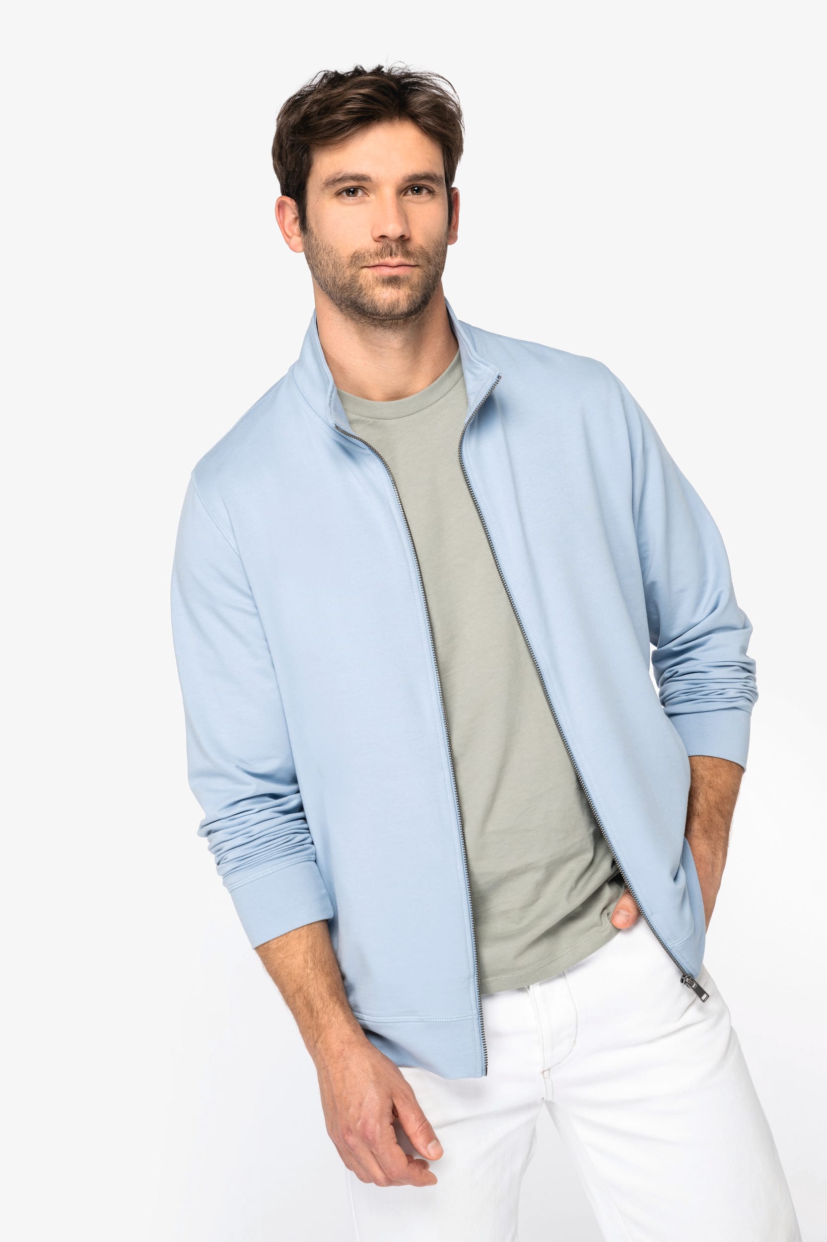 Herrenjacke mit hochgeschlossenem Kragen