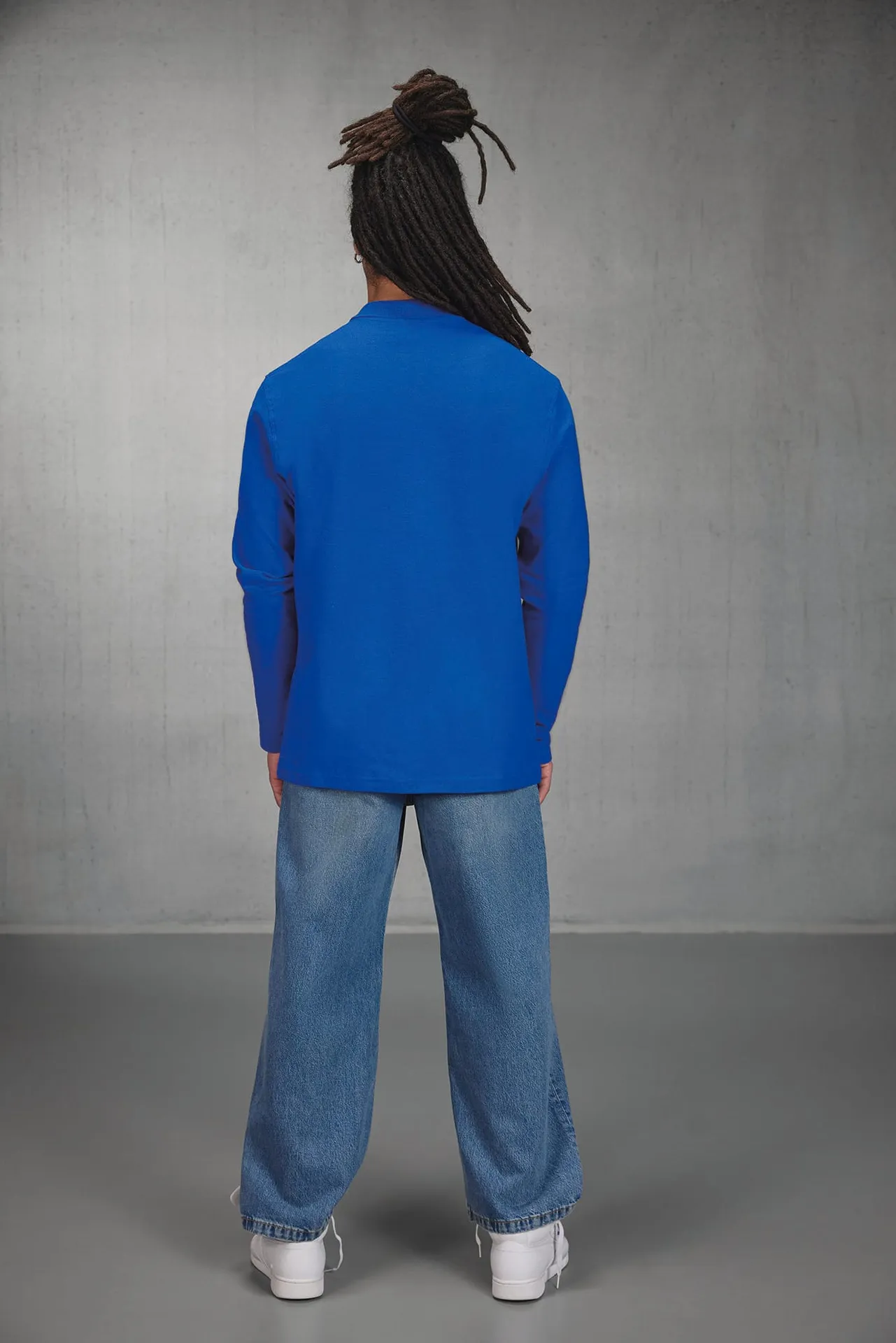 ID.001 Men's long-sleeved polo shirt