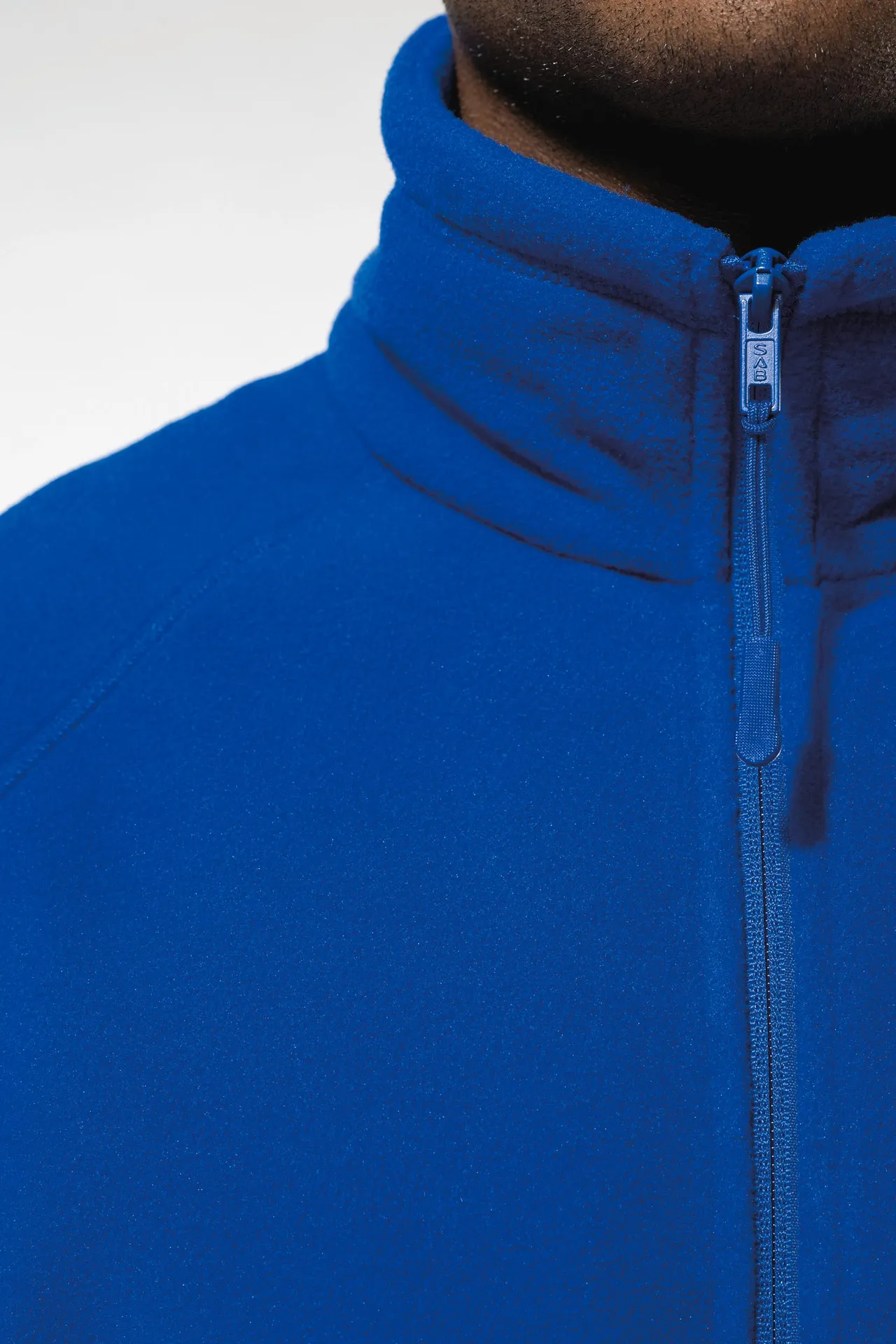 Mikrofleece-Jacke mit Reißverschluss Raglanärmel für Herren