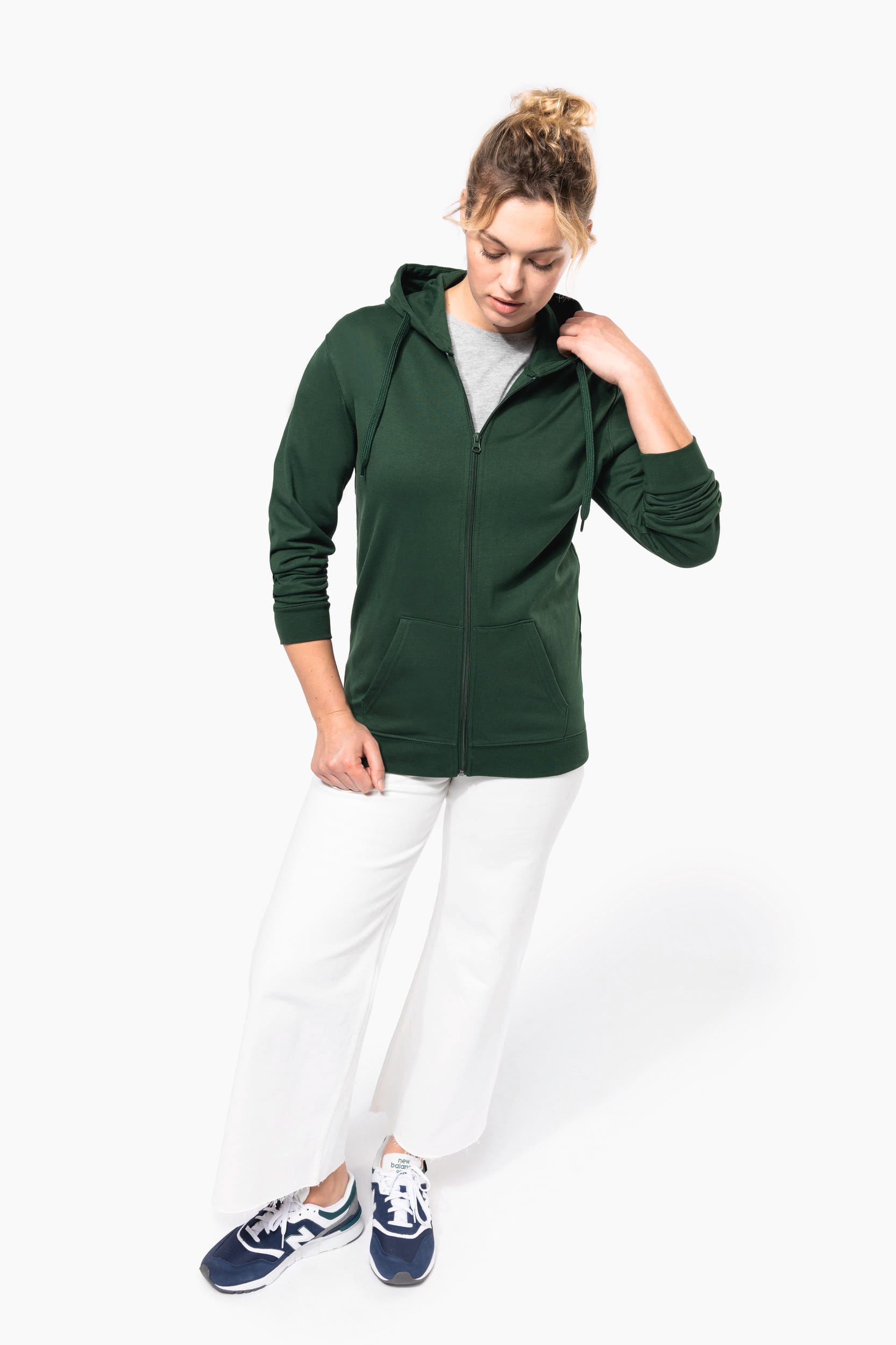 Kapuzen-sweatshirt mit Reißverschluss