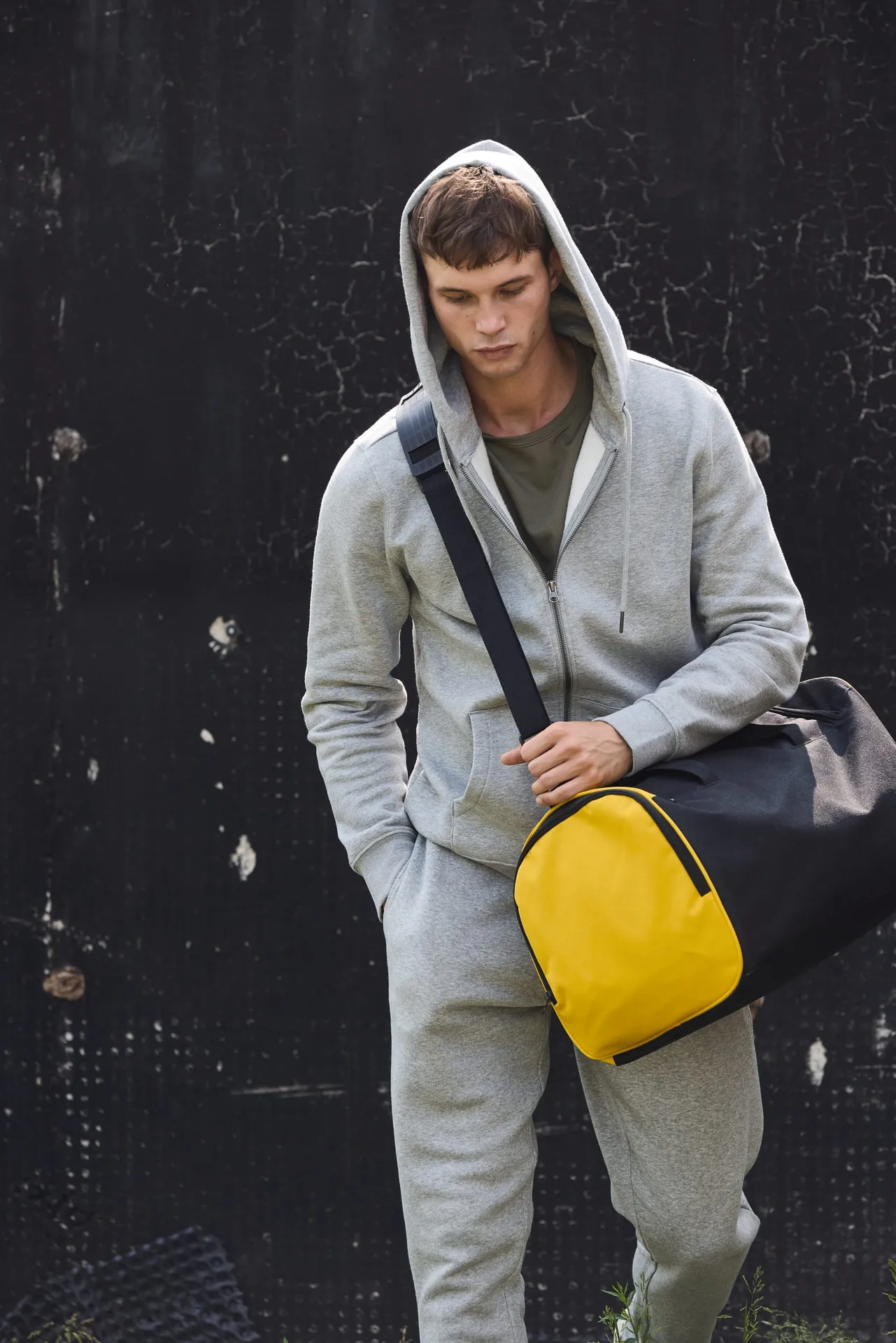 Zweifarbige Sporttasche