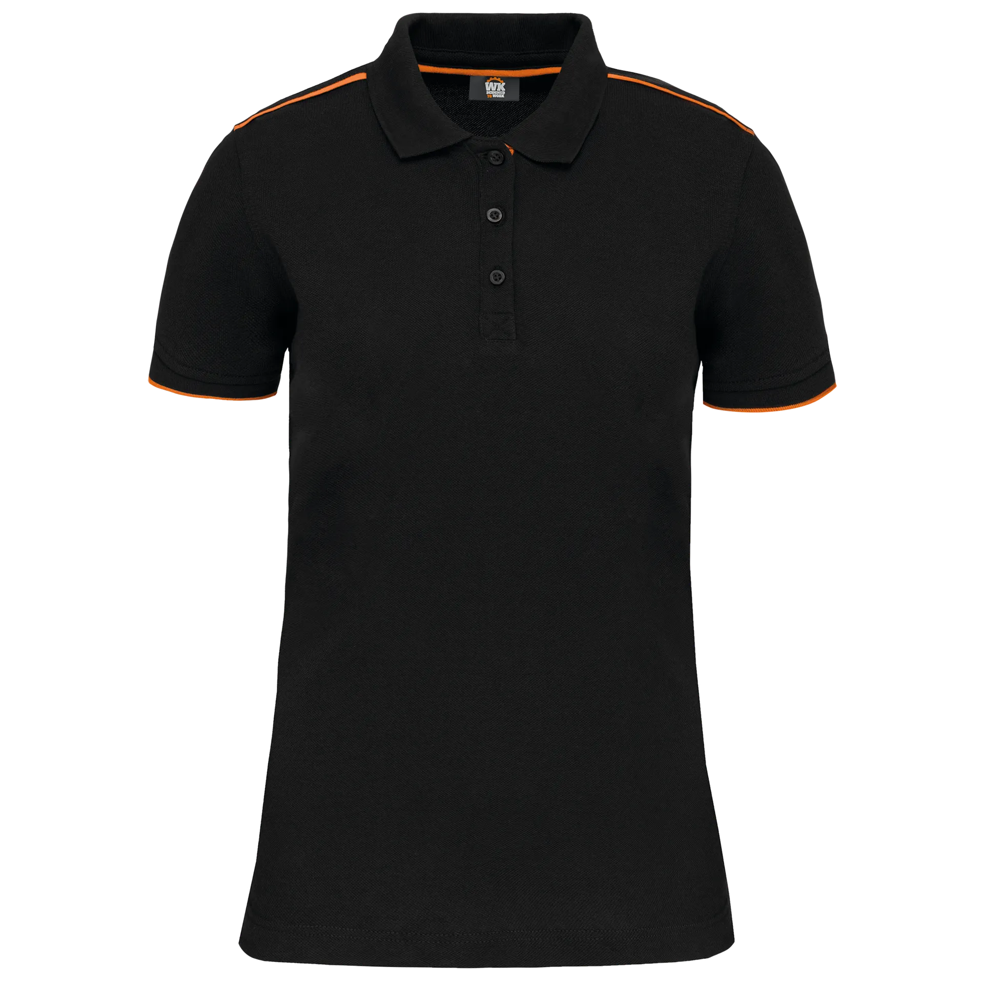 Damen-Polohemd Day To Day mit kontrastfarbenen, kurzen Ärmeln