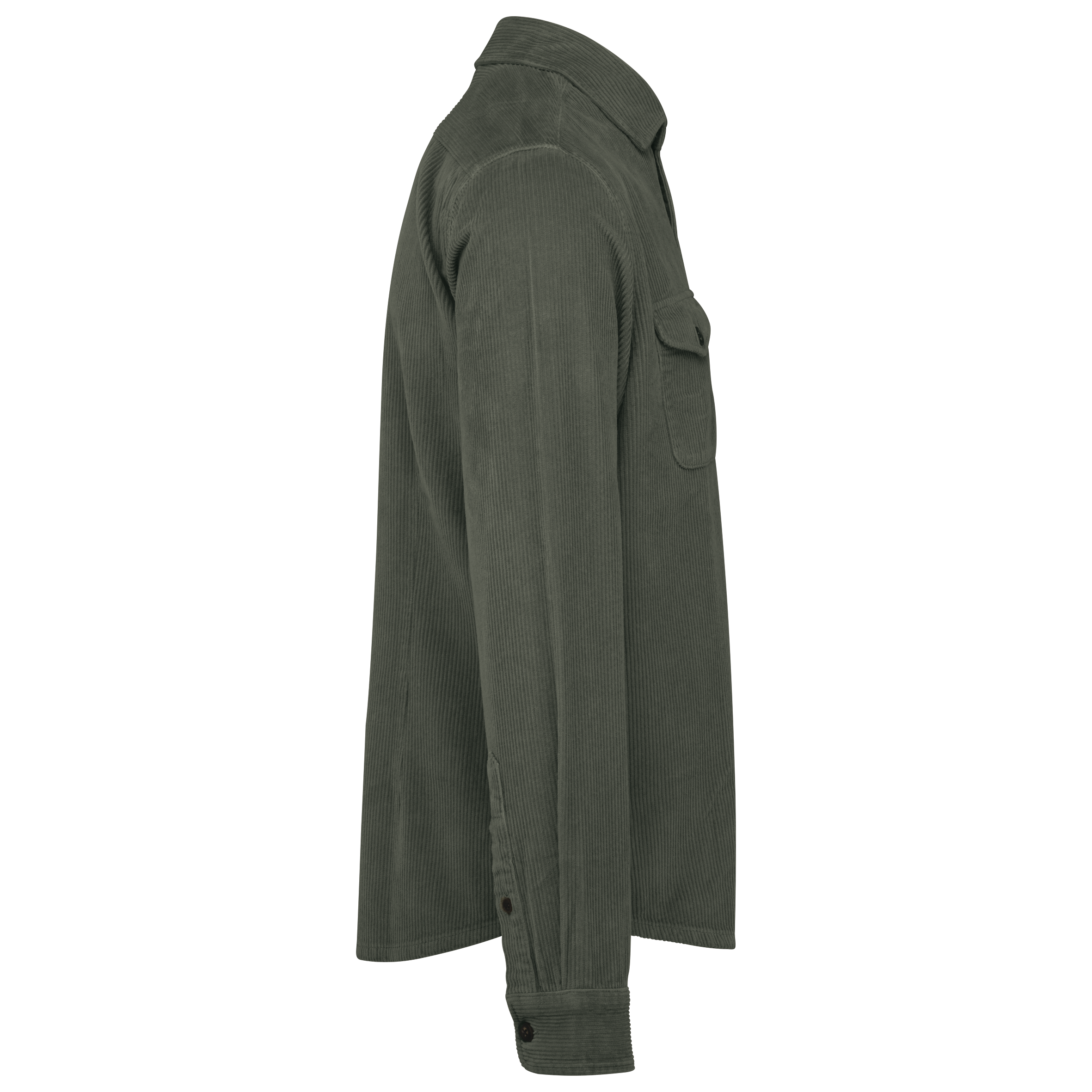 Umweltfreundliche ausgewaschene Herren-Hemdjacke aus Kord