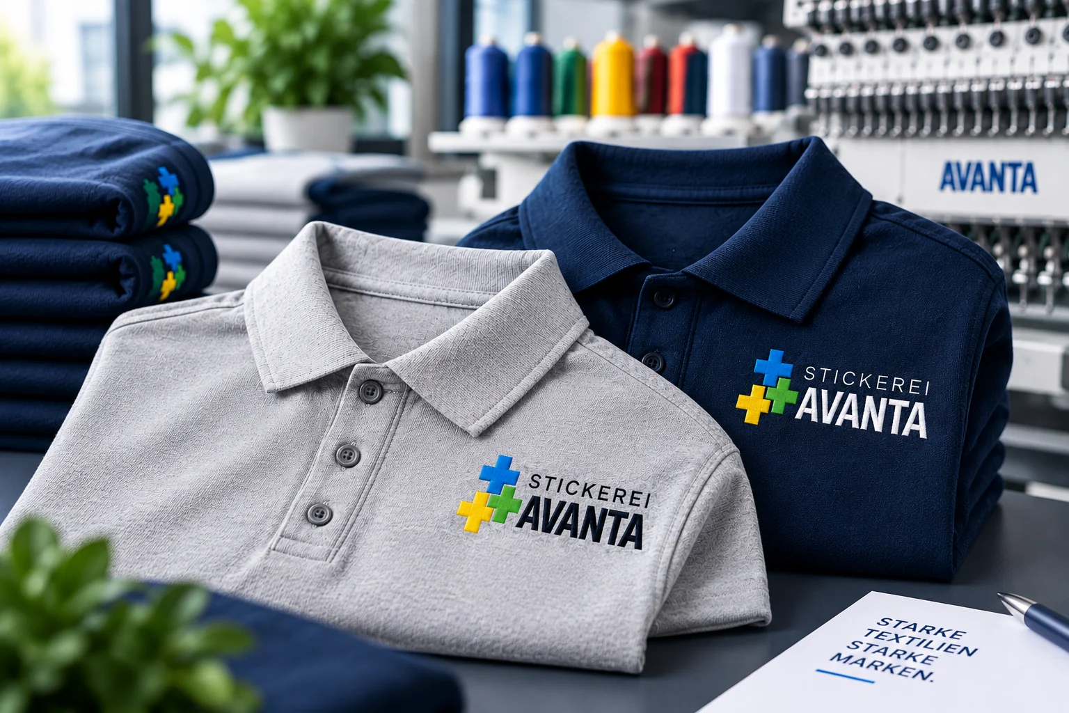 Bestickte Firmenkleidung für Unternehmen bei Stickerei Avanta in Berlin