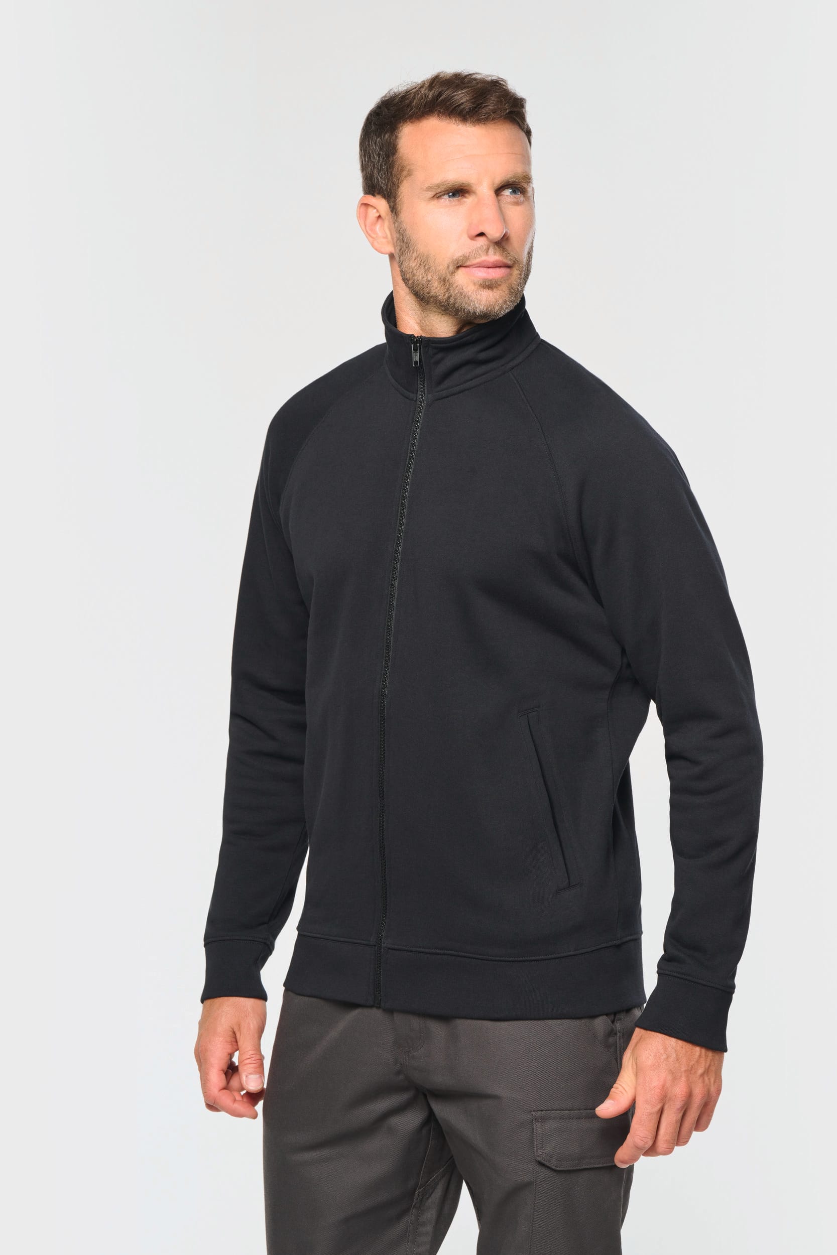 Unisex Jacke aus Baumwolle mit Raglanärmeln