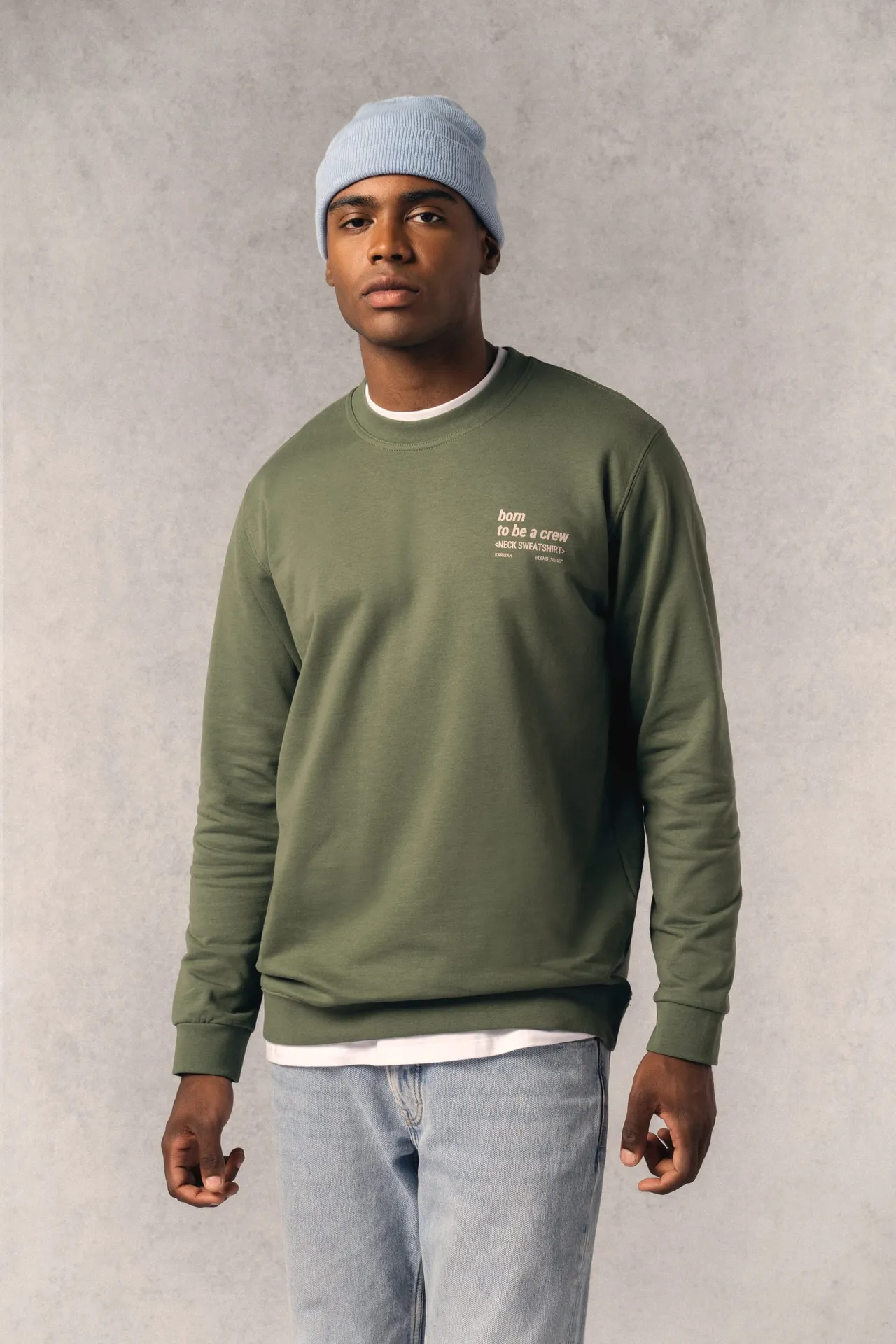 Recyceltes Unisex-Sweatshirt mit Rundhalsausschnitt