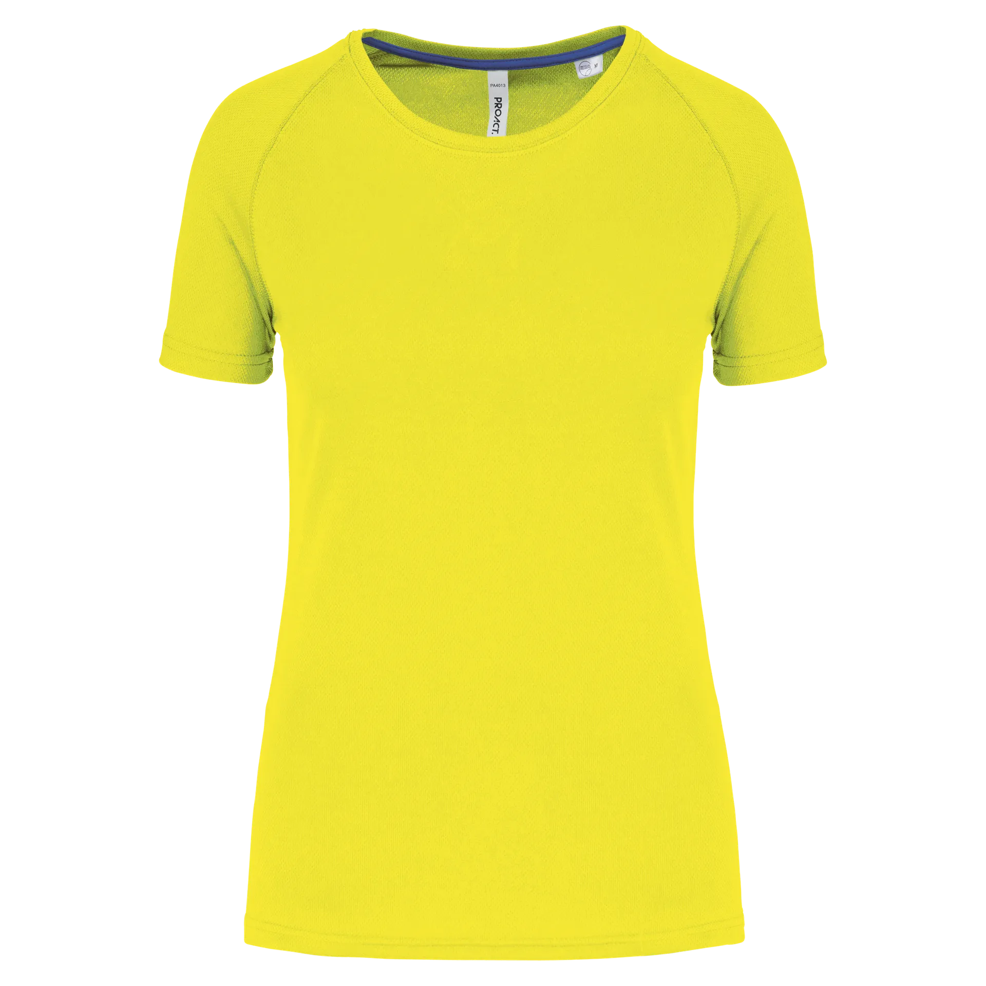 Damen-Sportshirt aus Recyclingmaterial mit Rundhalsausschnitt