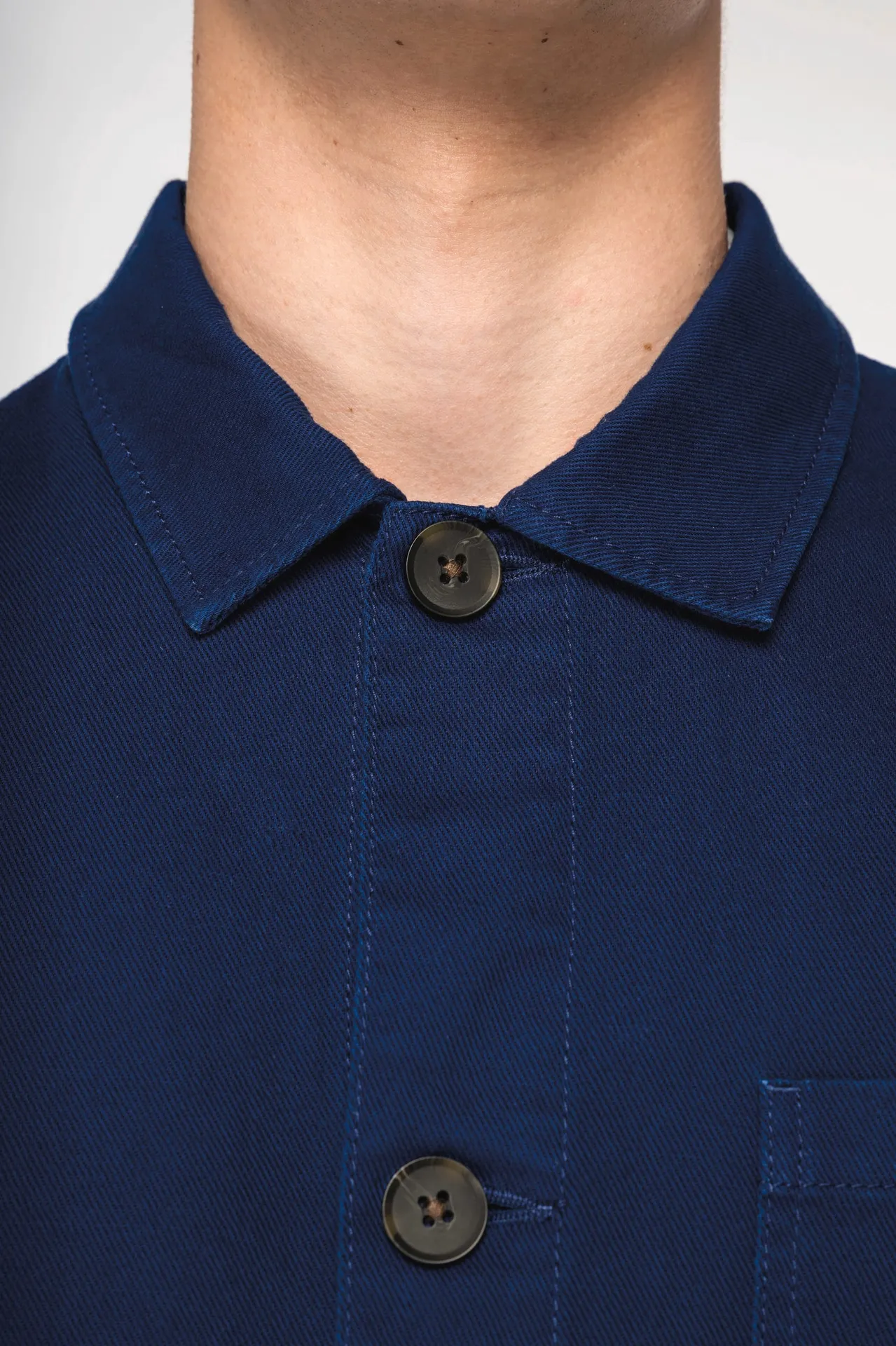 Umweltfreundliche Ausgewaschenes Herren Worker-Überhemd