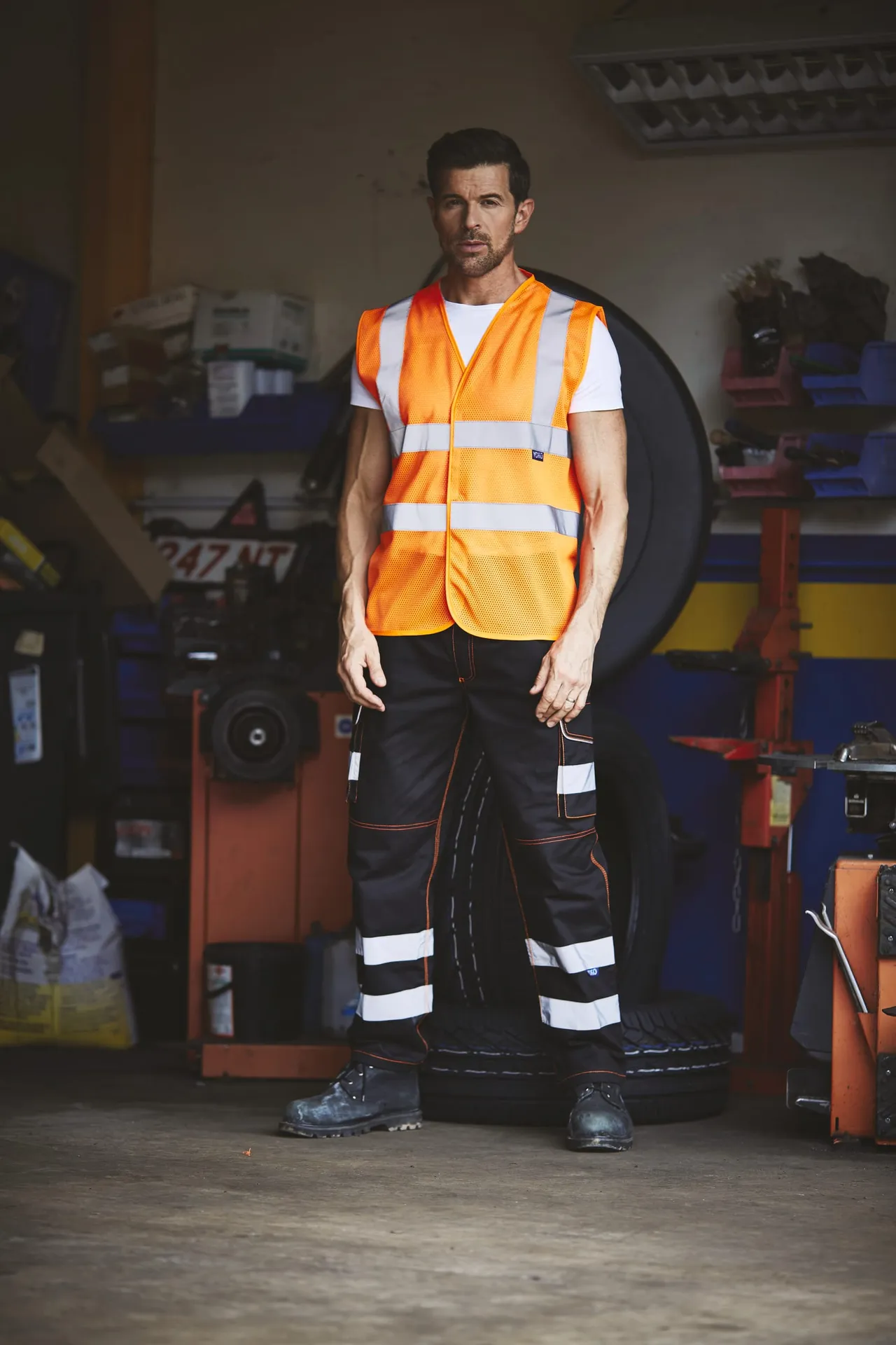 Hi-Vis recycled Open Mesh Waistcoat
