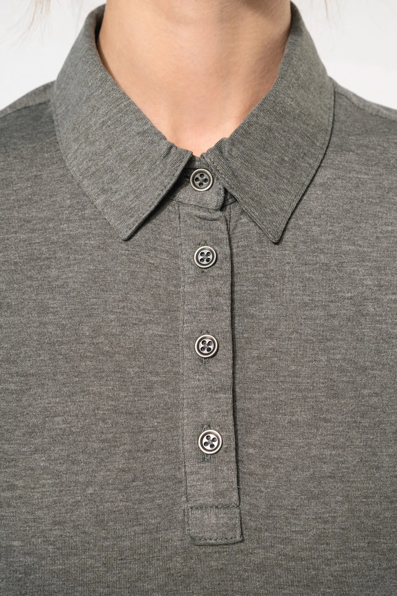 Jersey-Kurzarm-Polohemd für Damen