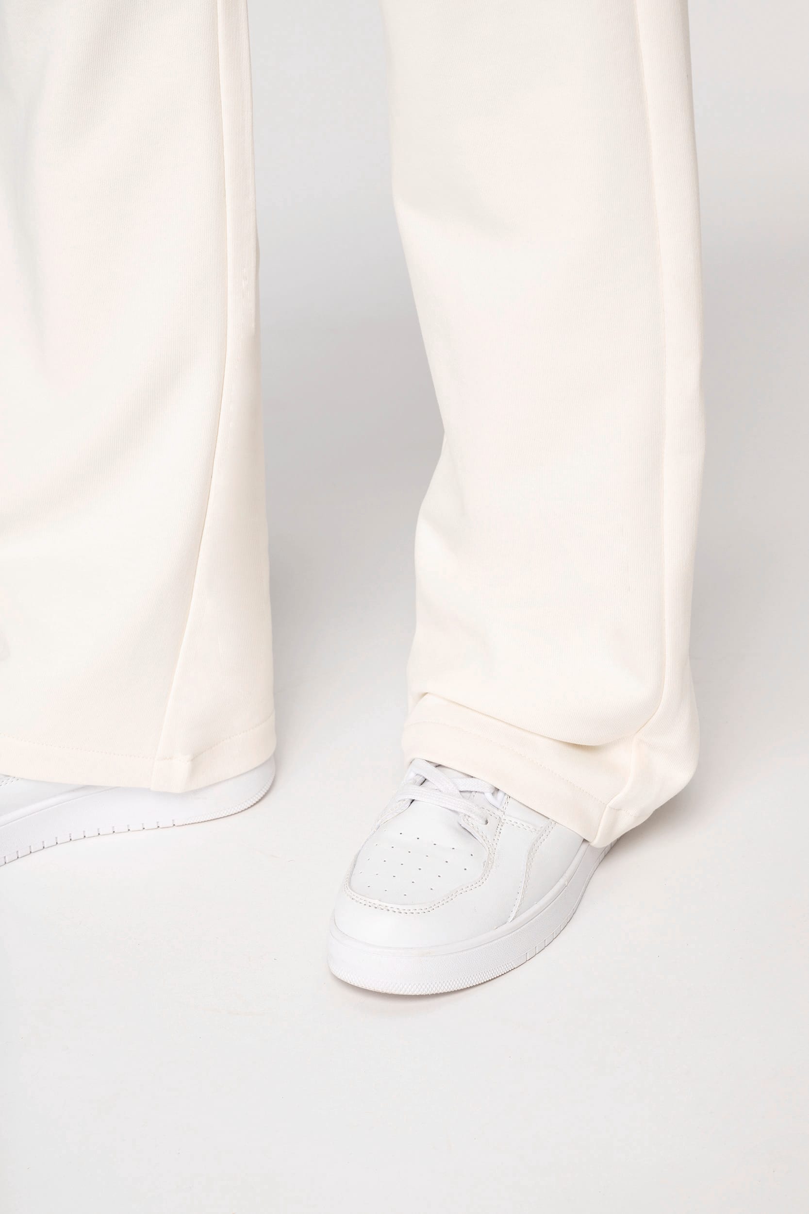 Umweltfreundliche weite Jogginghose aus French Terry für Damen