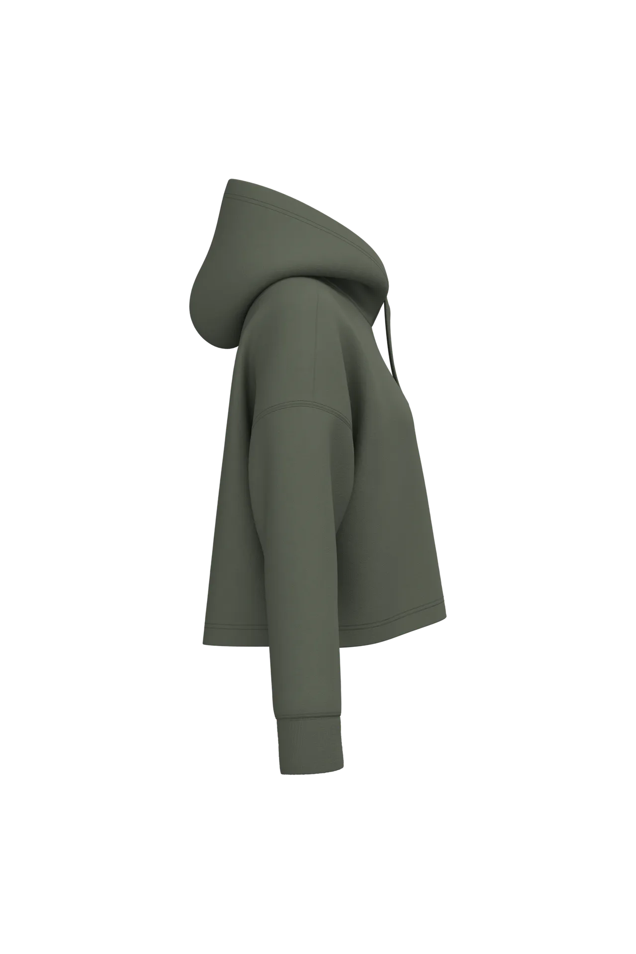 Damen Cropped-Sweatshirt mit Kapuze