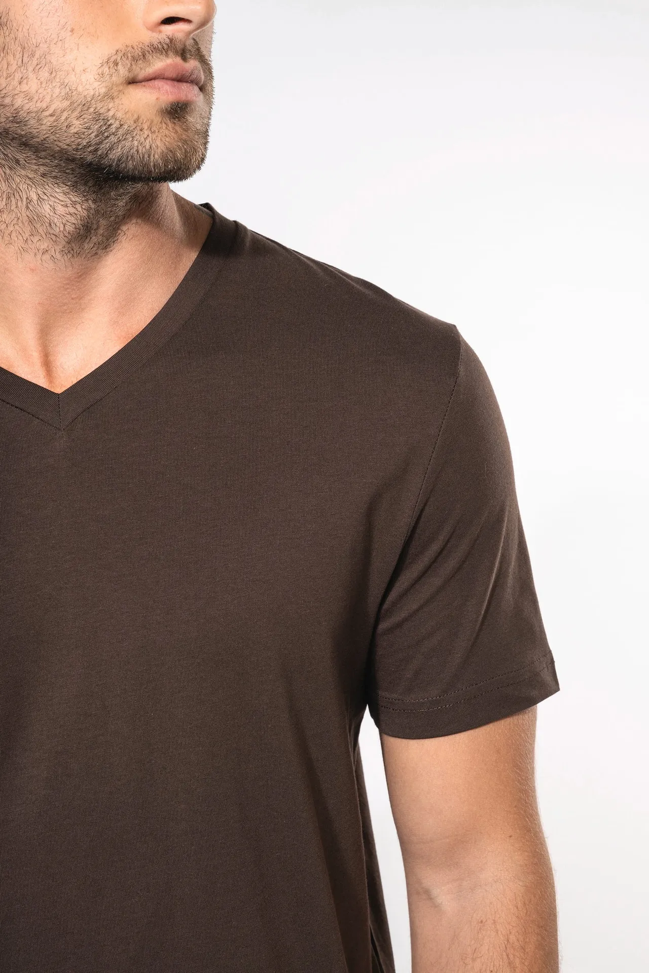 Herren-T-Shirt V-Ausschnitt kurze Ärmel