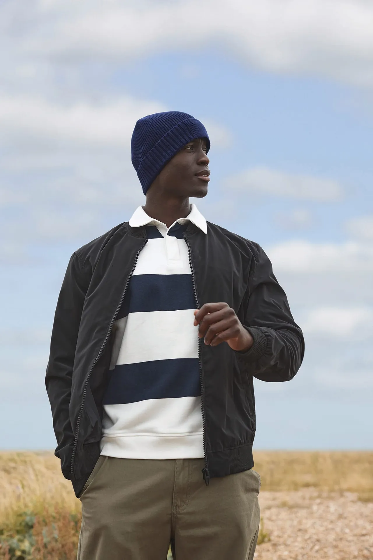 Mütze aus Bio-Baumwolle mit technischem Patch