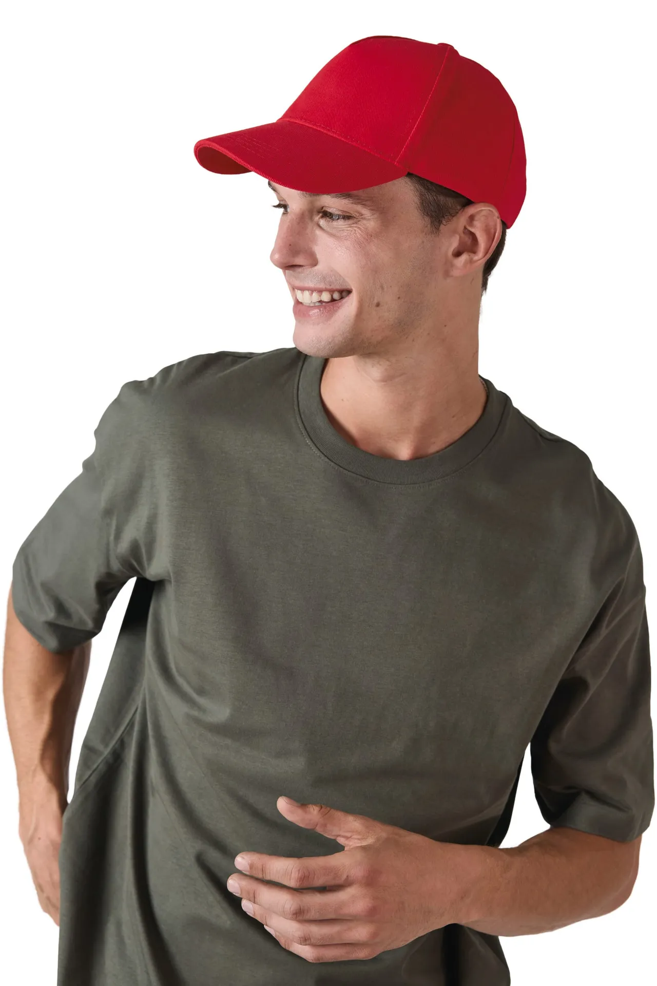 Sportkappe mit 5 Panels aus dicker Baumwolle