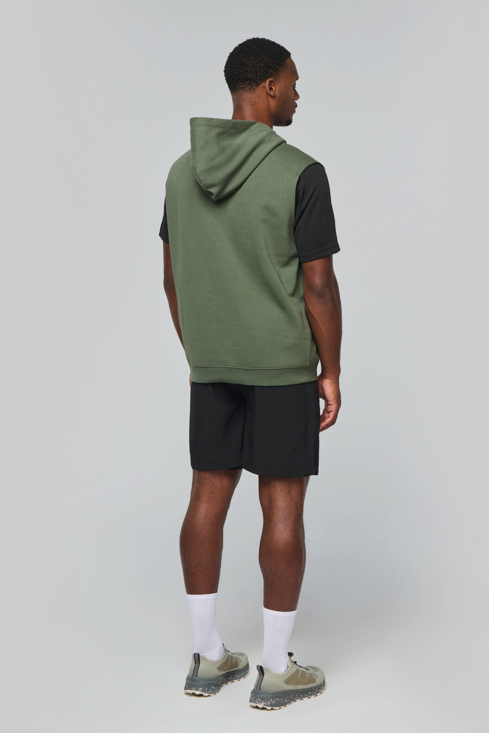 Unisex-Kapuzenpullover ohne Ärmel