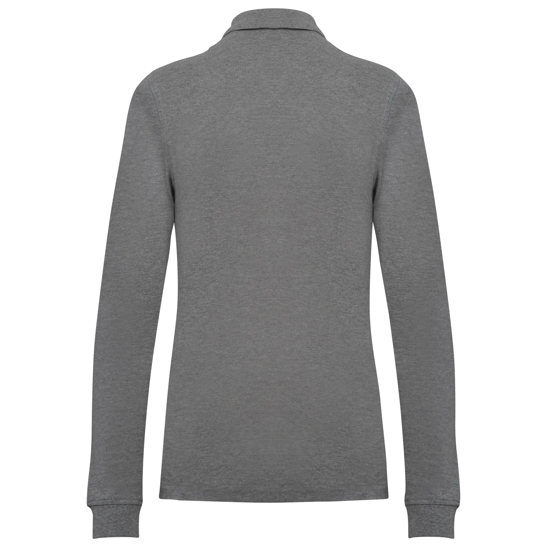 Damen Piqué-Polohemd lange Ärmel Bio180