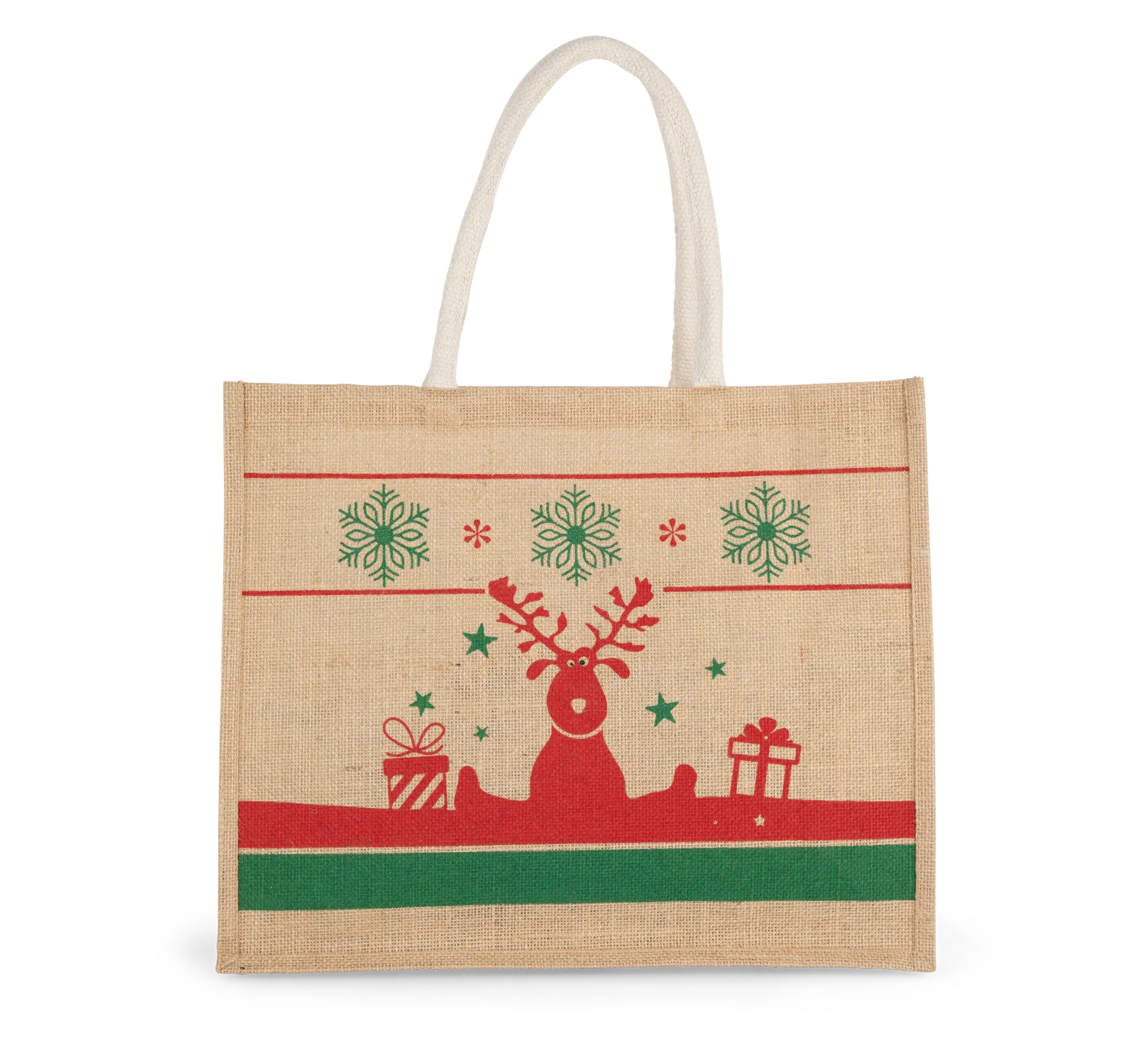 Einkaufstasche mit Weihnachtsmotiven