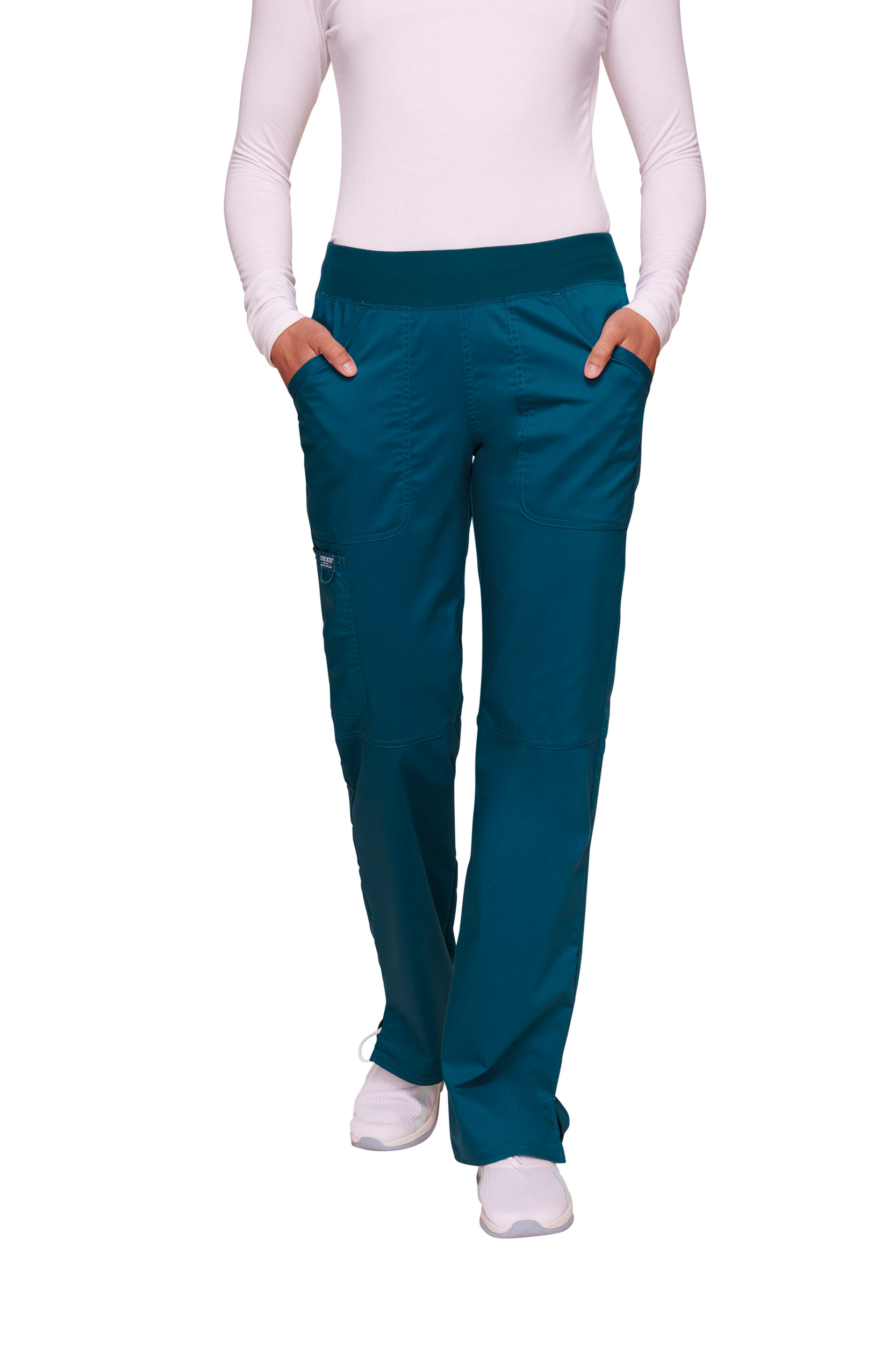 Damen-Cargohose mit mittlerer Leibhöhe zum Überziehen