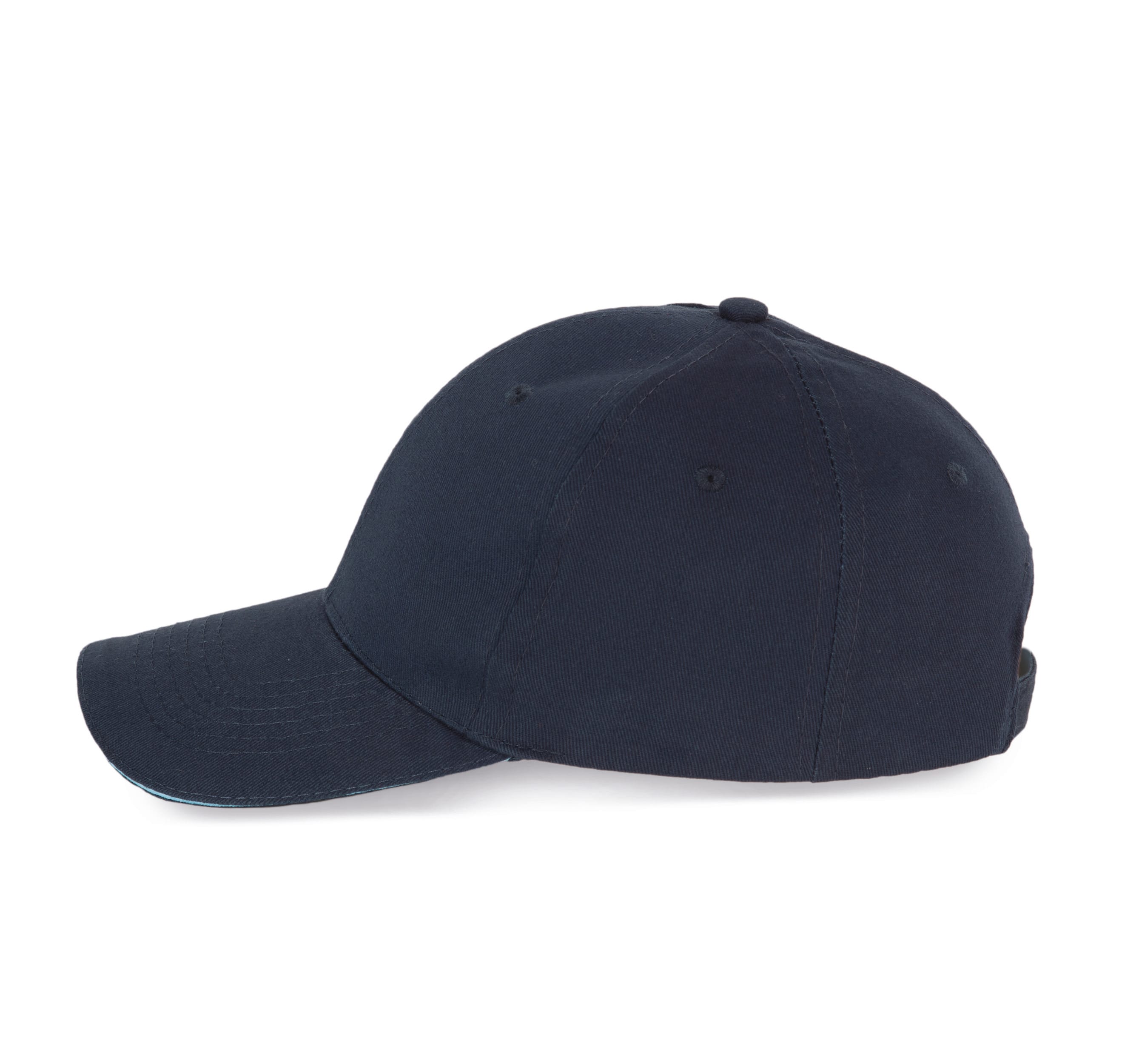 6-Panel-Kappe mit Kontrast-Sandwichschirm