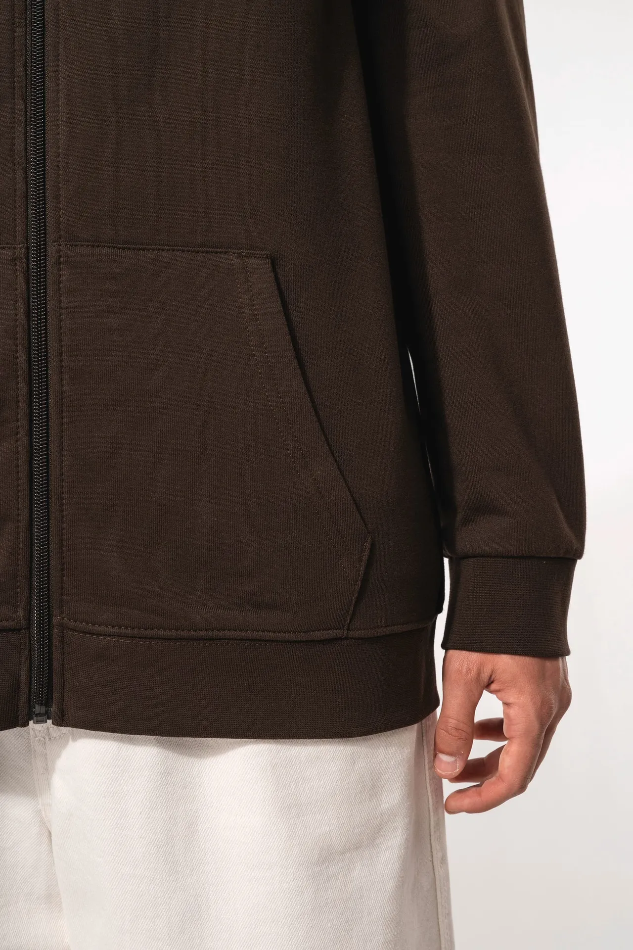 Kapuzen-sweatshirt mit Reißverschluss