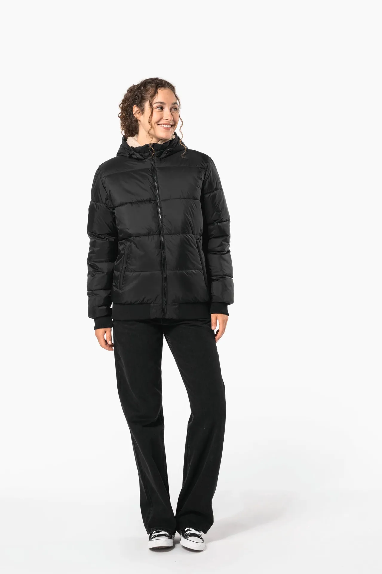 Recycelte Unisex-Ripstop-Jacke mit Kapuze