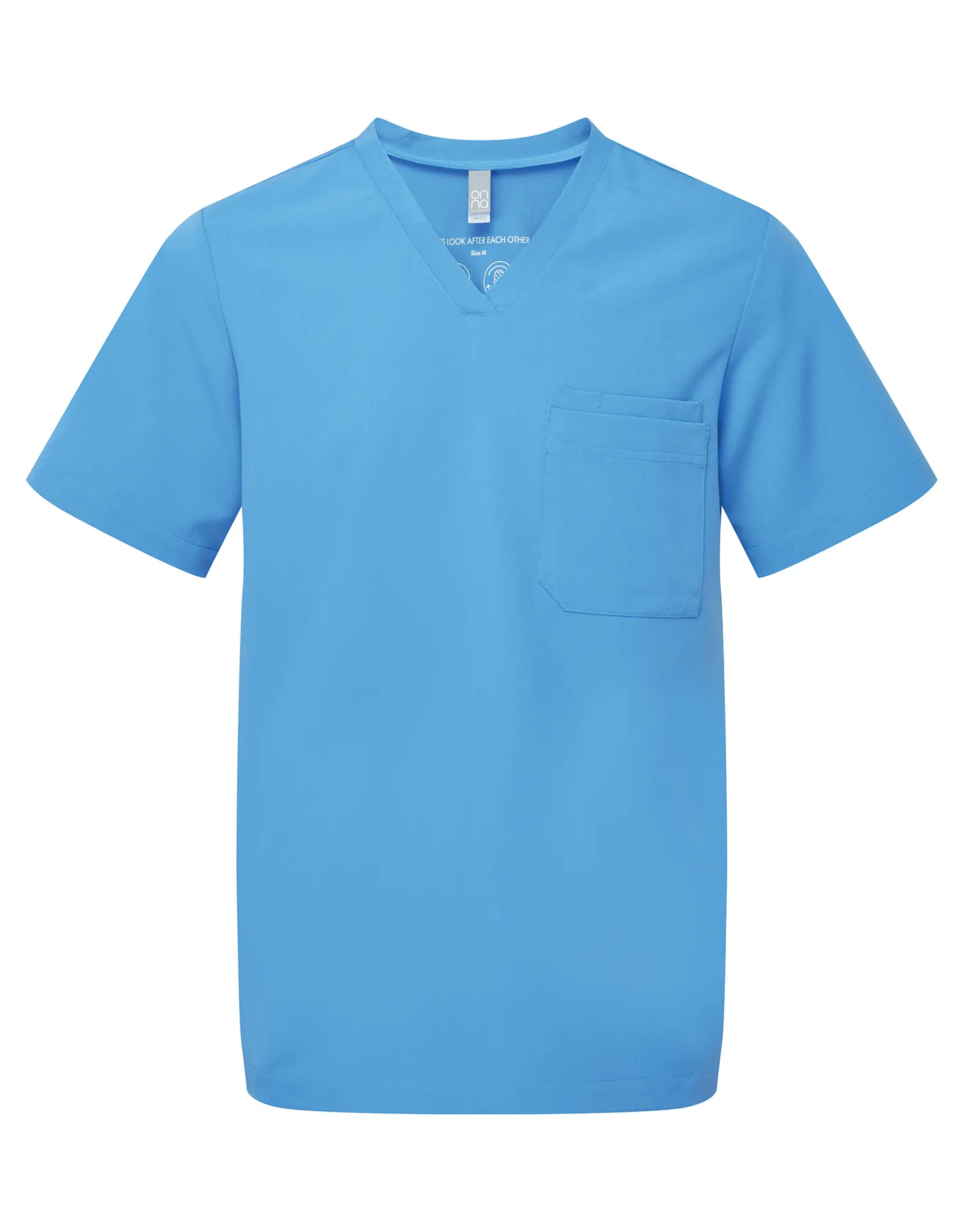 Stretch-Tunika für Herren mit kurzen Ärmeln