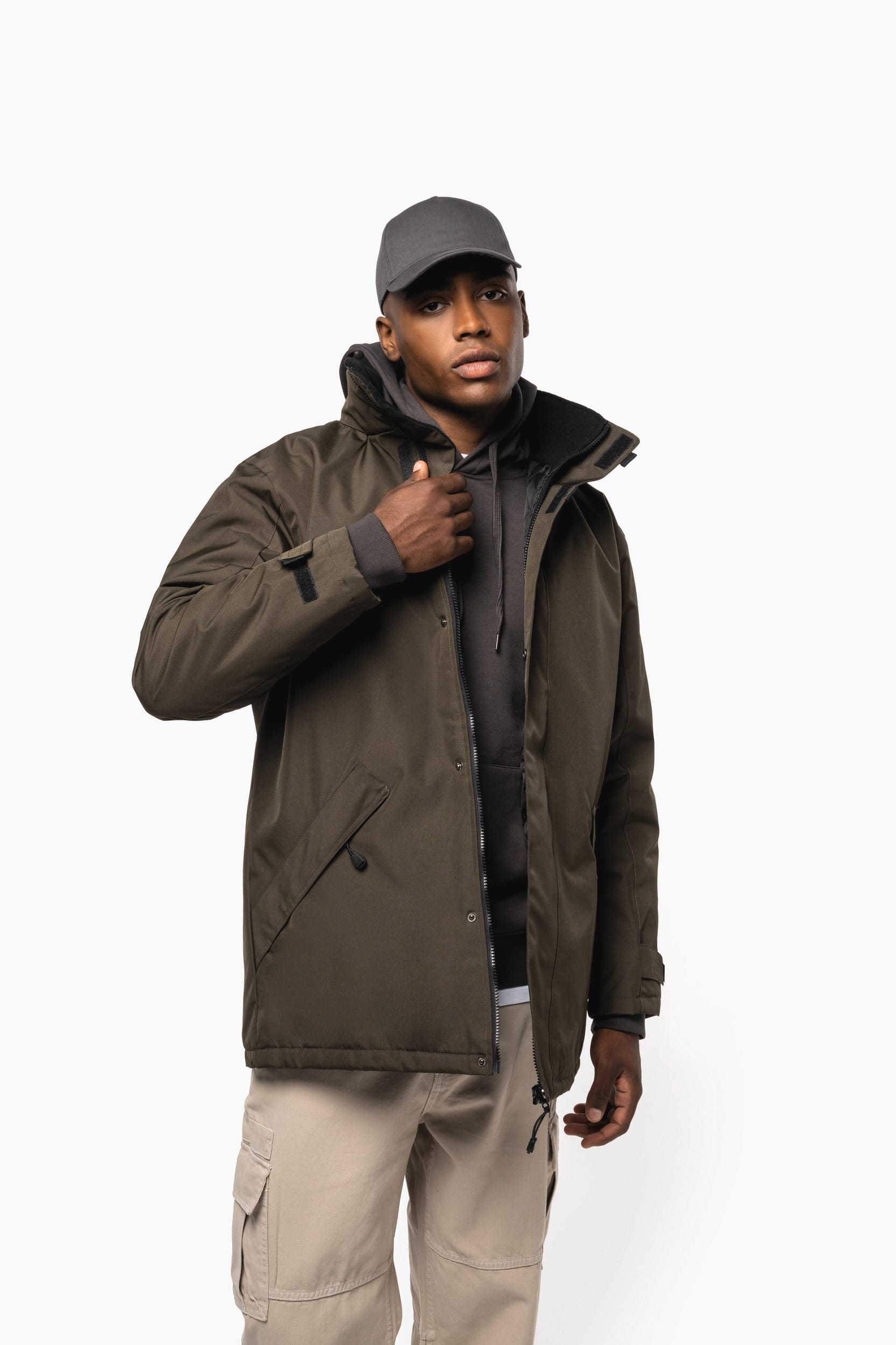 Parka > Parka, wattiert und mit Steppfutter