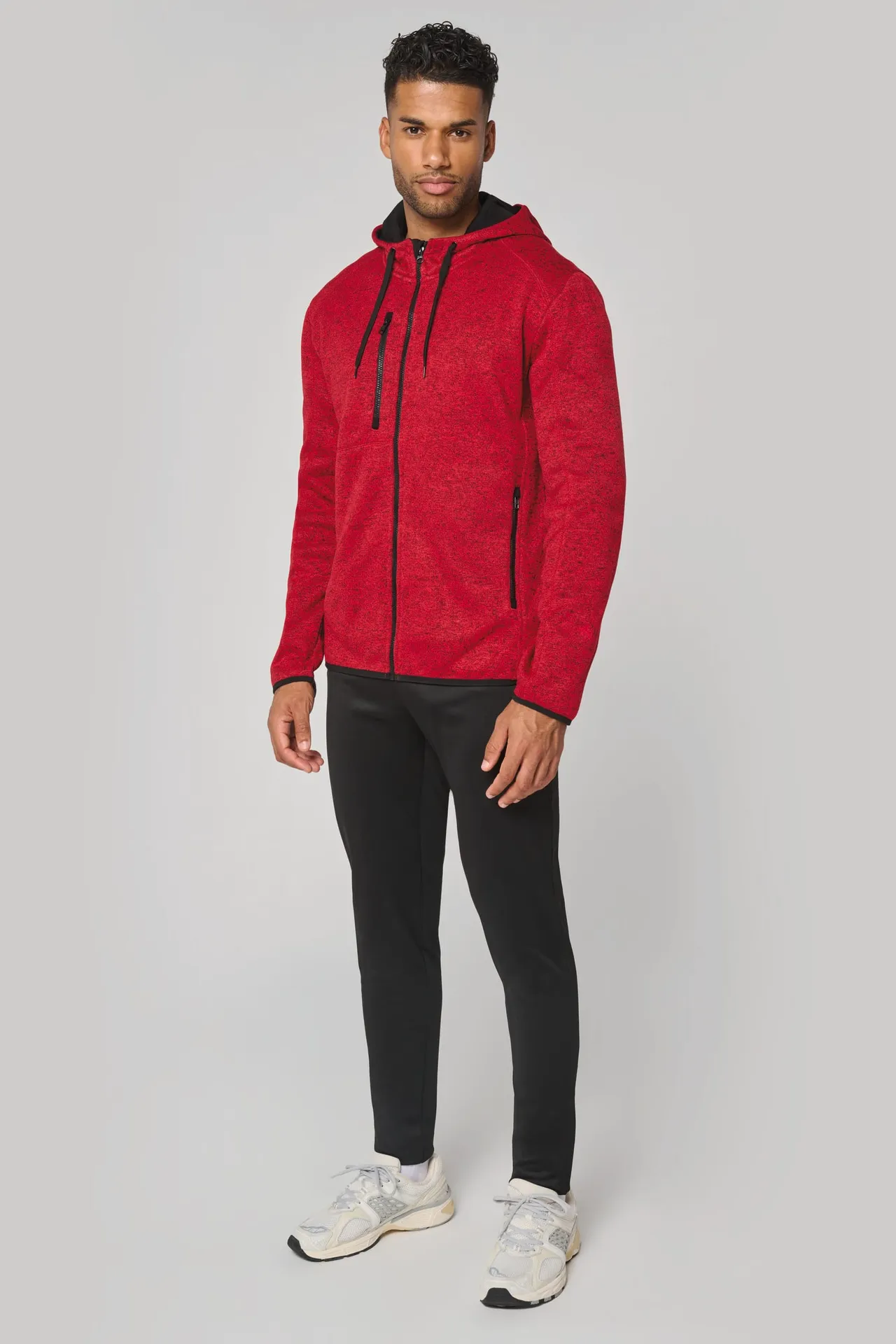 Herren-Hoodie aus Chiné