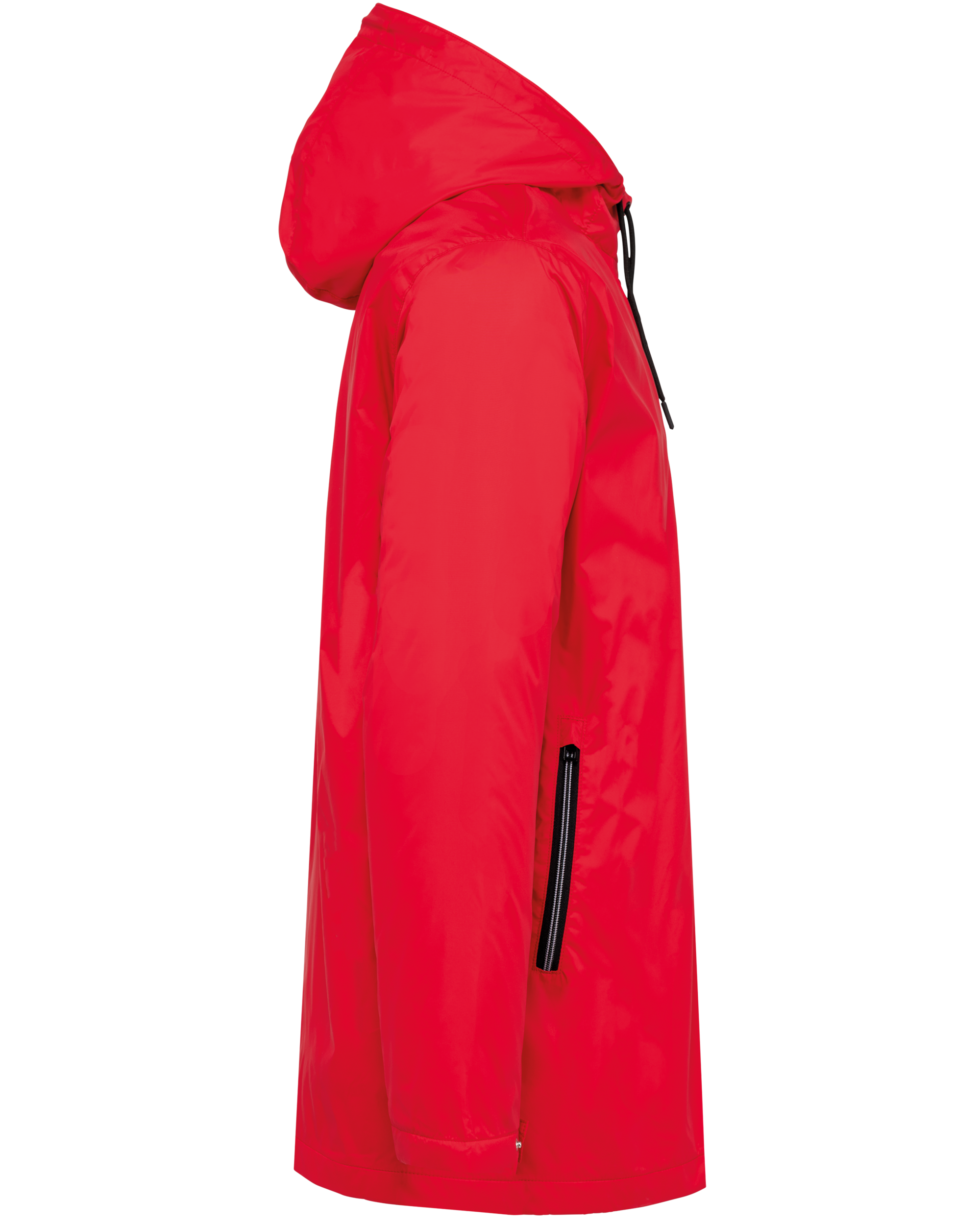 Gefütterte Unisex-Kapuzenjacke aus Mikrofleece