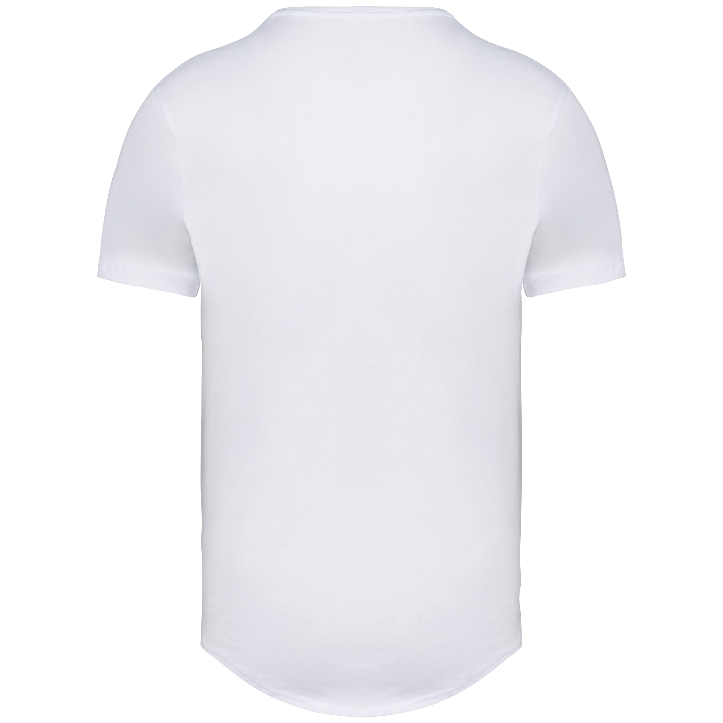 Herren-T-Shirt mit abgerundetem Saum