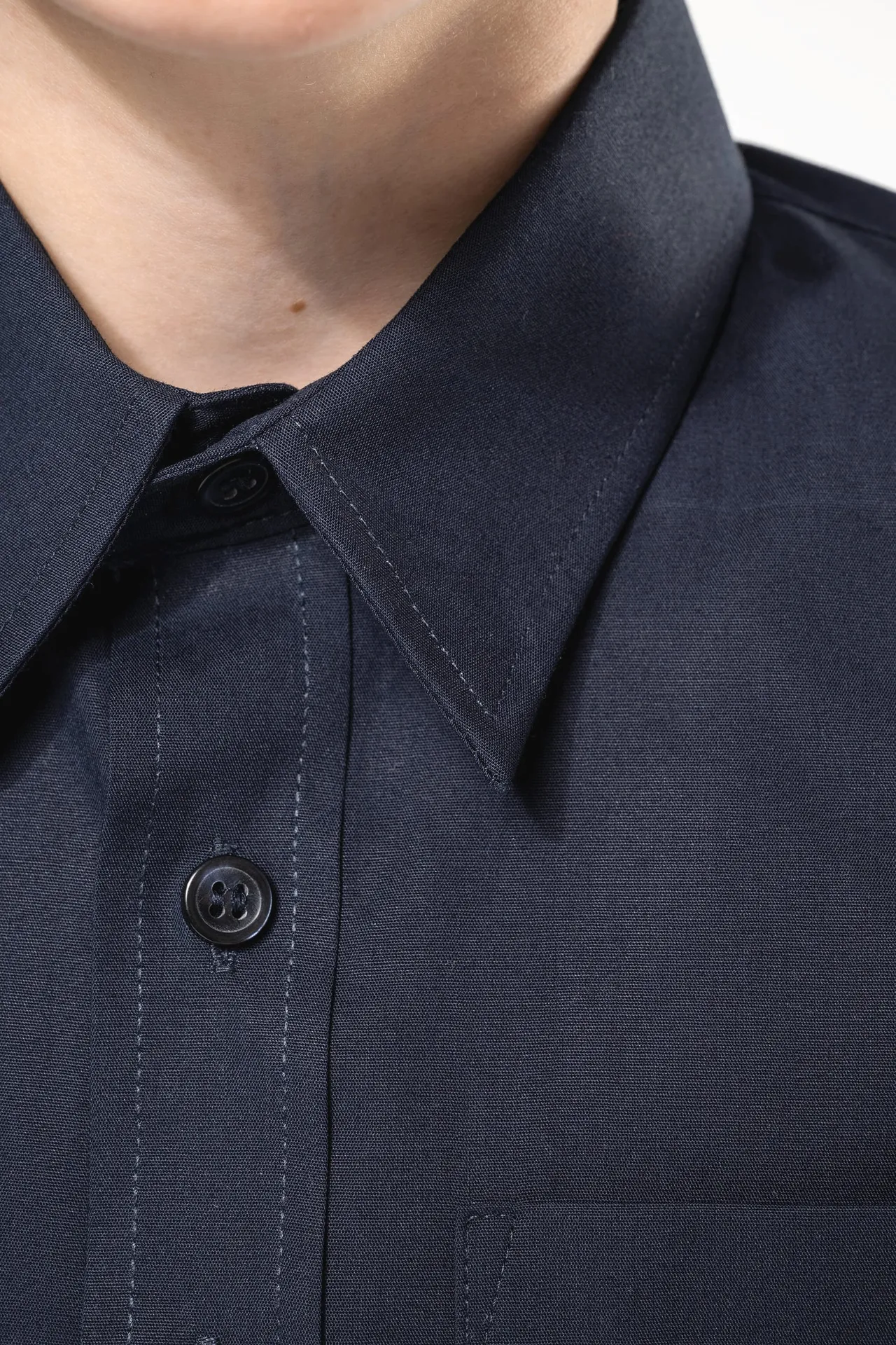 Kinder Popelin-Hemd Kurzarm