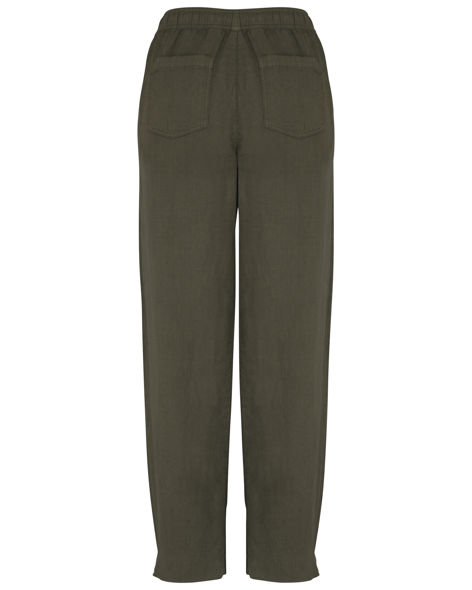 Ausgewaschene Damenhose aus Leinen