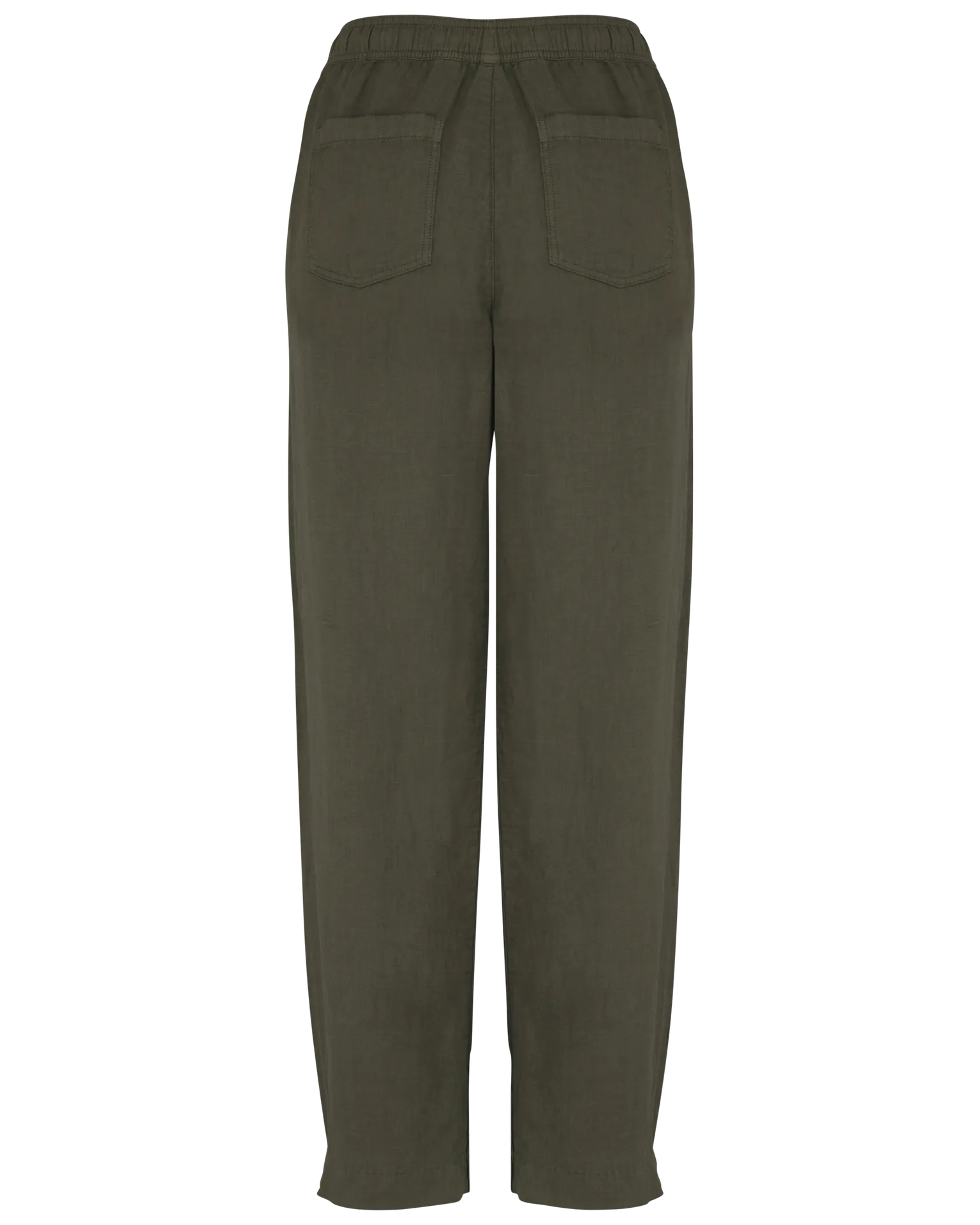 Ausgewaschene Damenhose aus Leinen