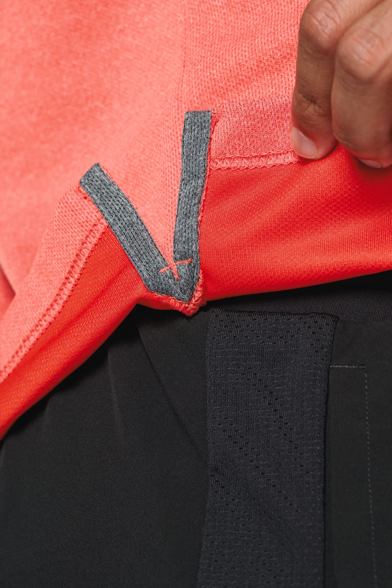 Meliertes Kurzarm-Polohemd