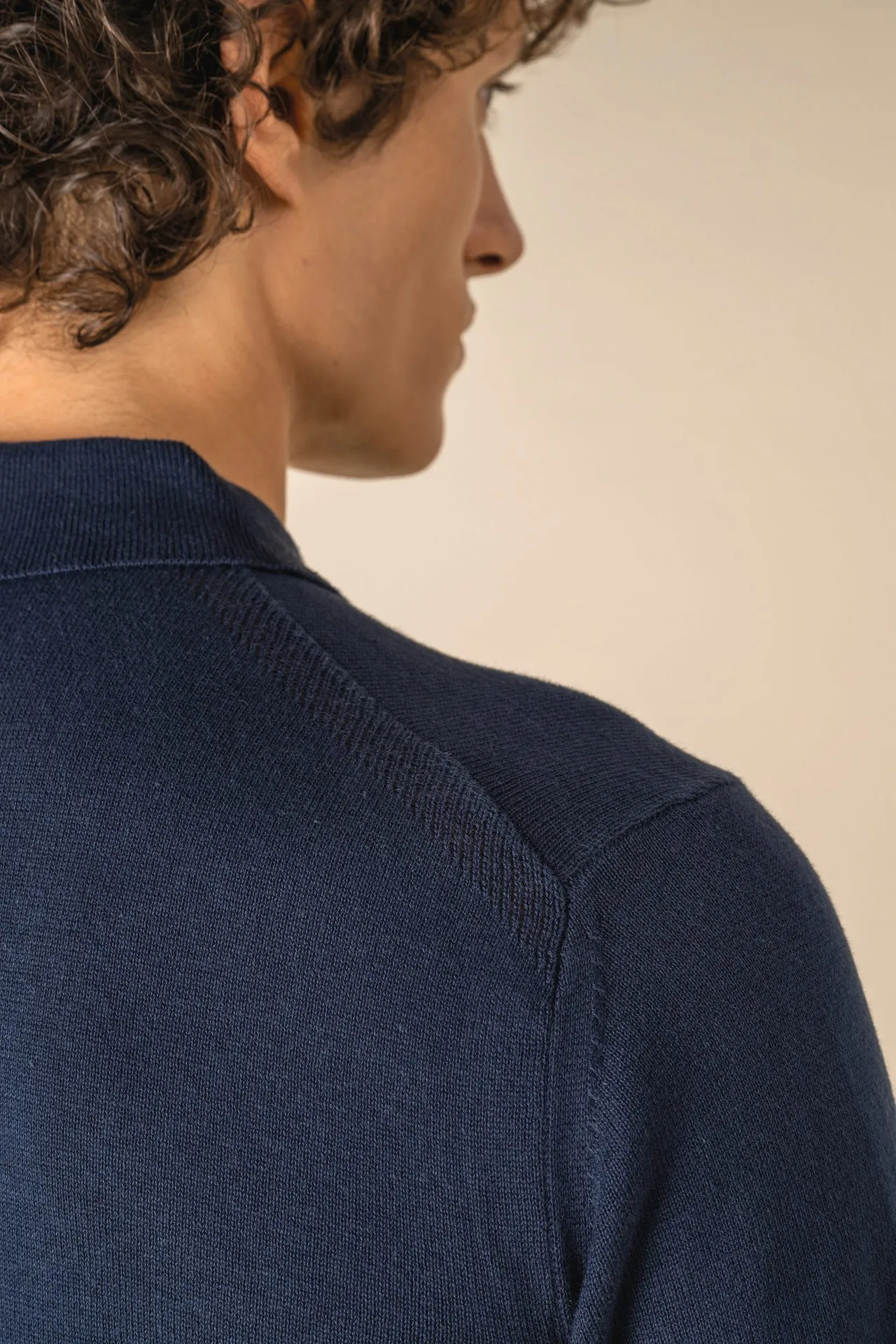 Umweltfreundliches Herren-Polohemd aus Strick