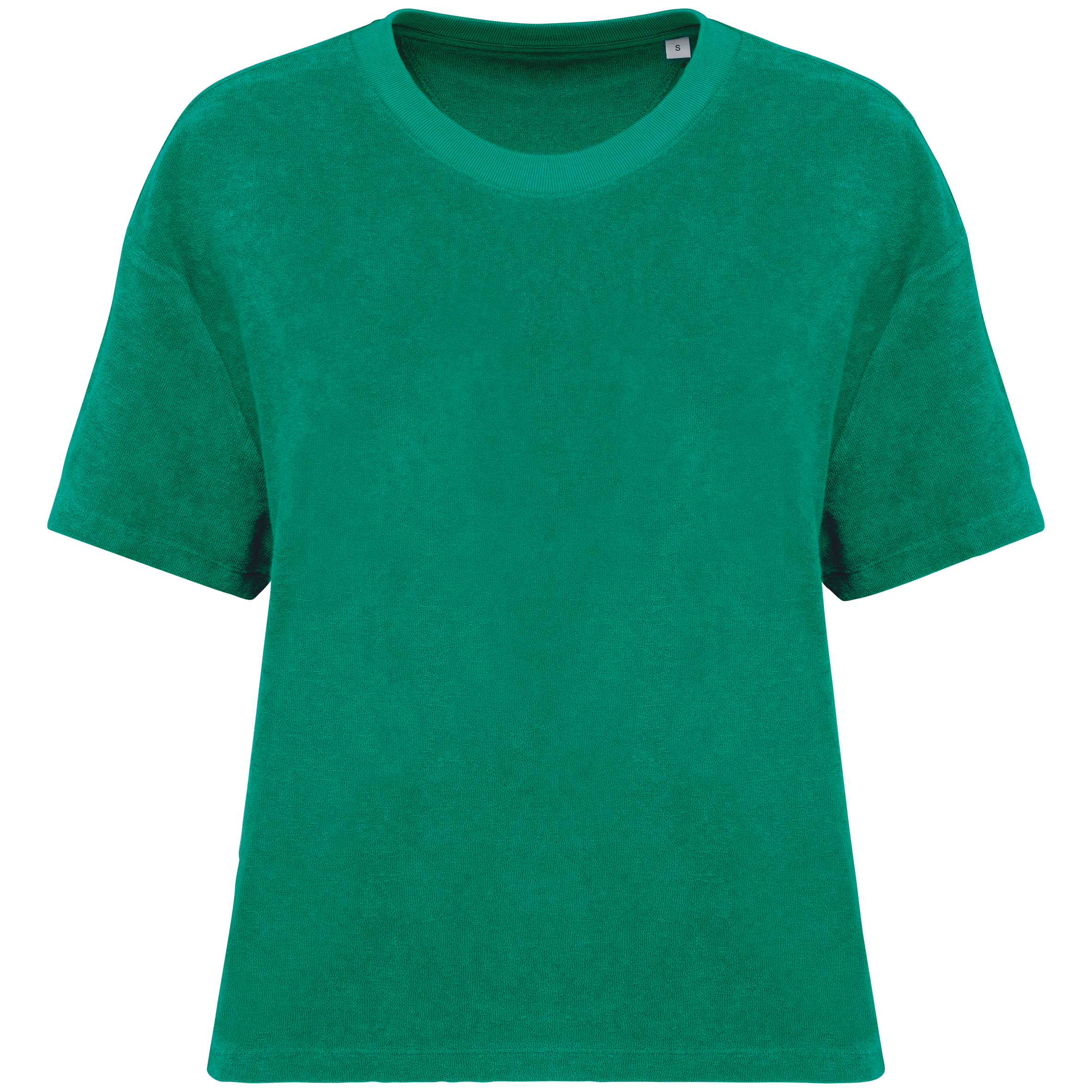Umweltfreundliches Damen-T-Shirt aus Frottee Umweltfreundliches Damen-T-Shirt aus Frottee