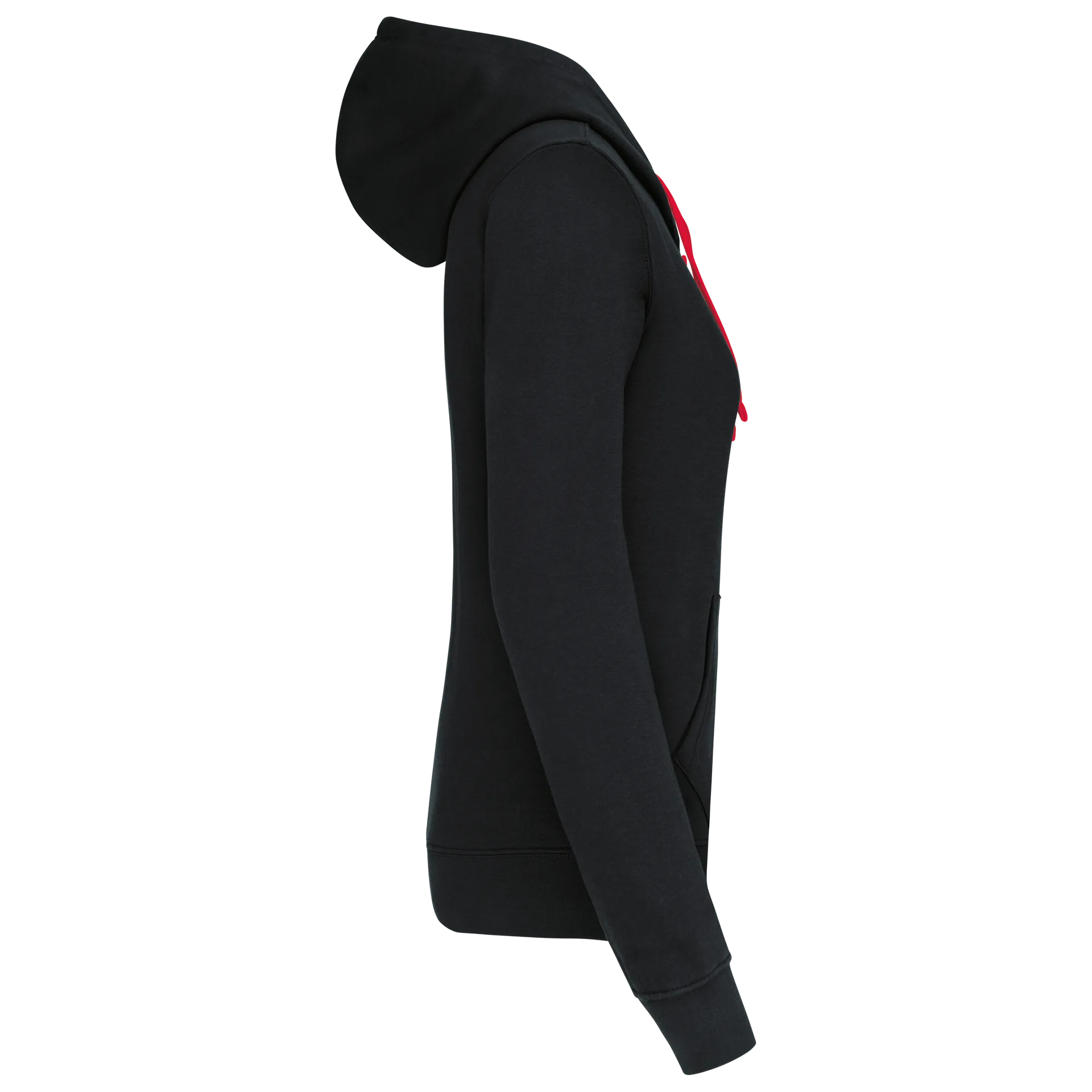 Damen-kapuzensweatshirt bicolor