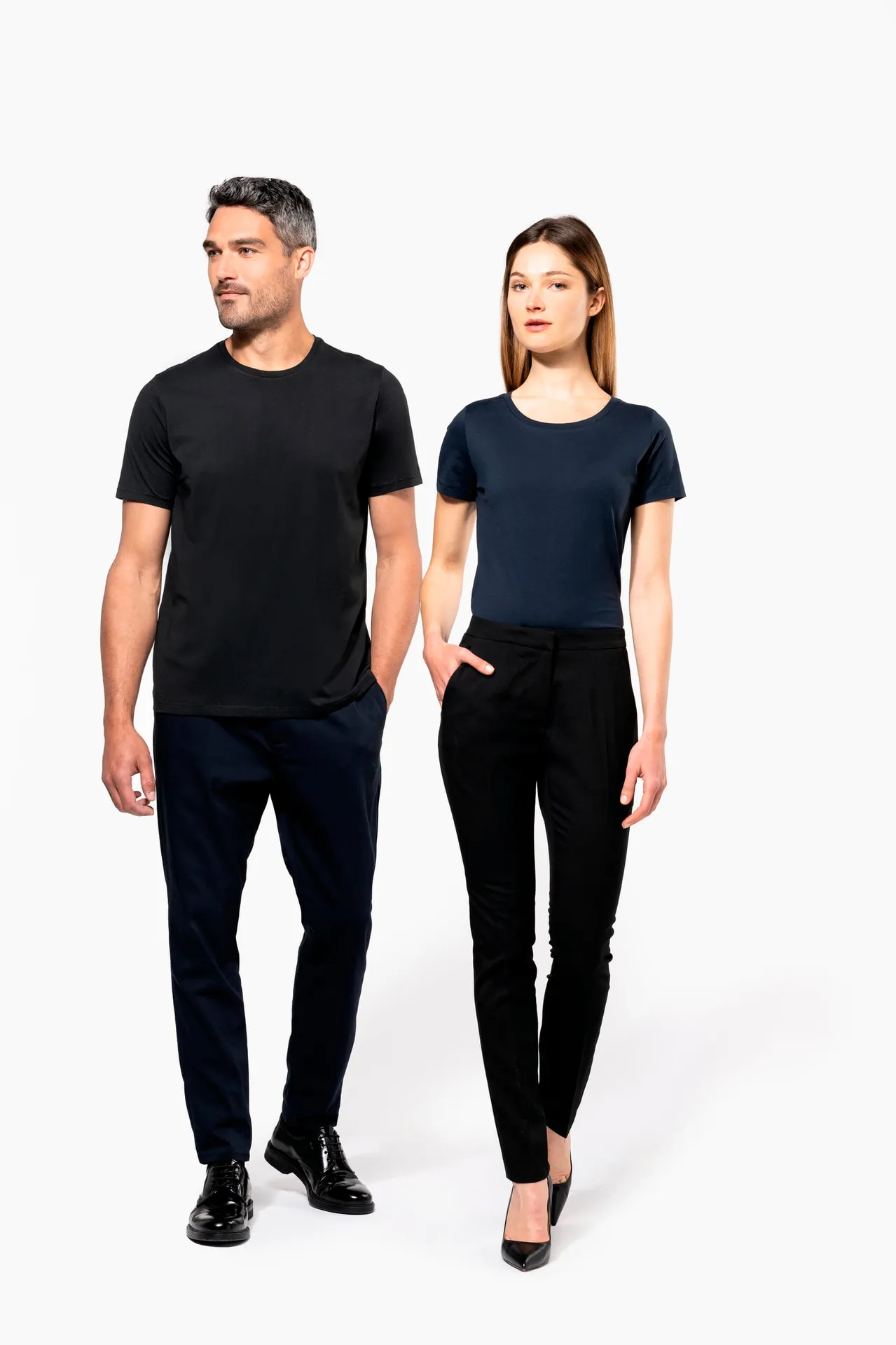 Damen-T-Shirt Supima® mit kurzen Ärmeln und Rundhalsausschnitt
